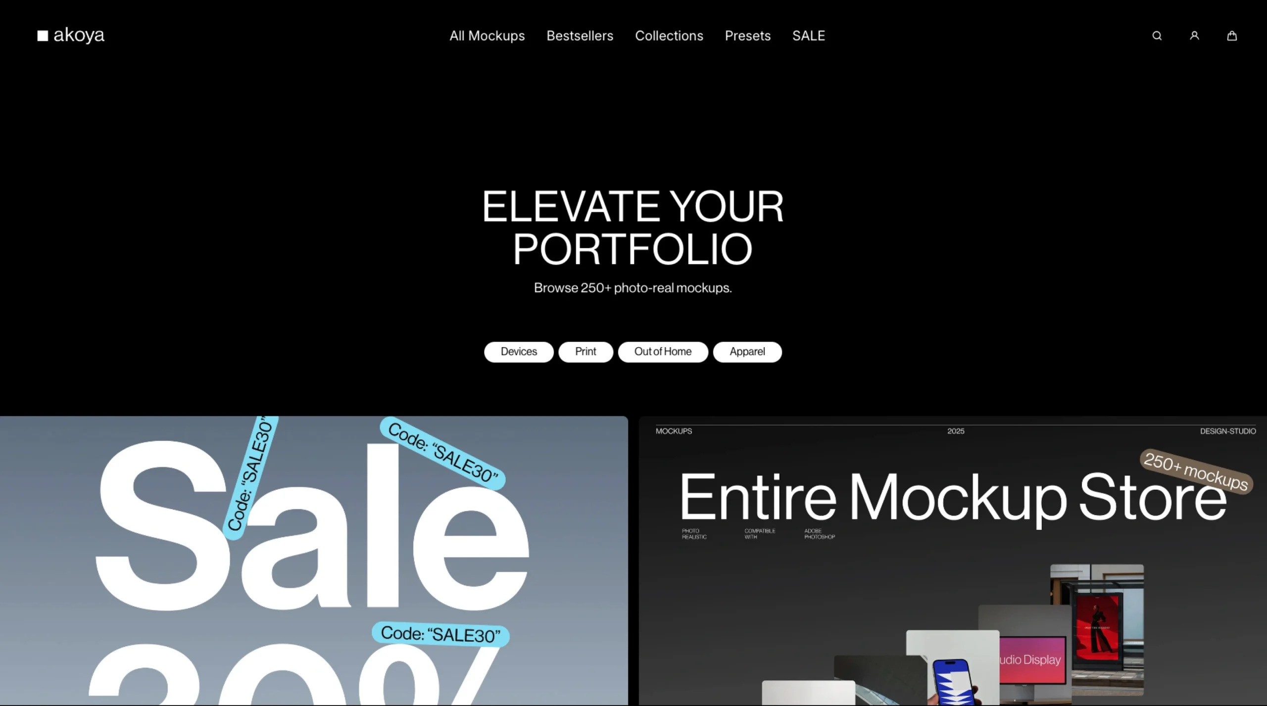Akoya Mockups