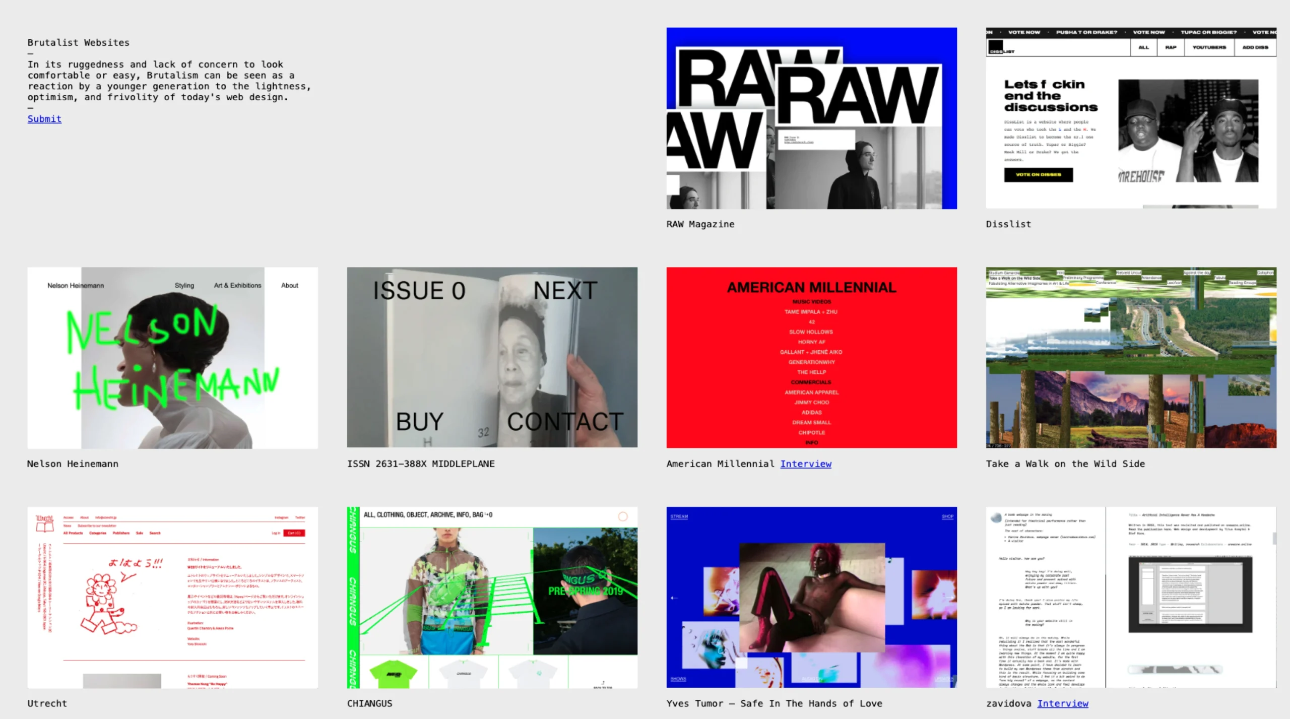 Brutalist Websites