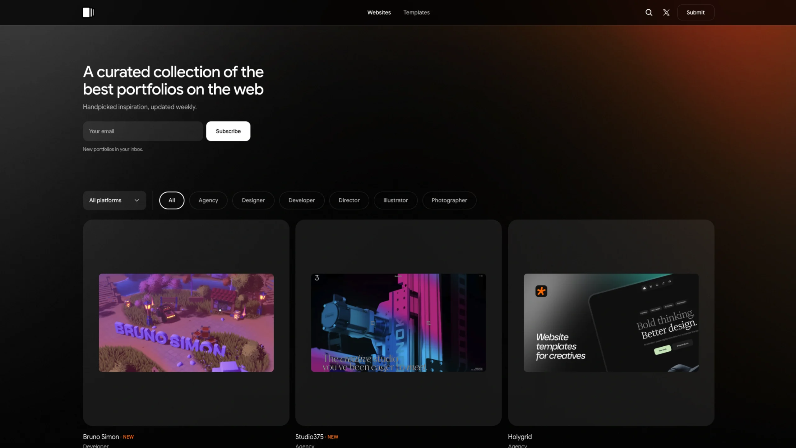 Gallereee – Collection of the Best Portfolios on the Web