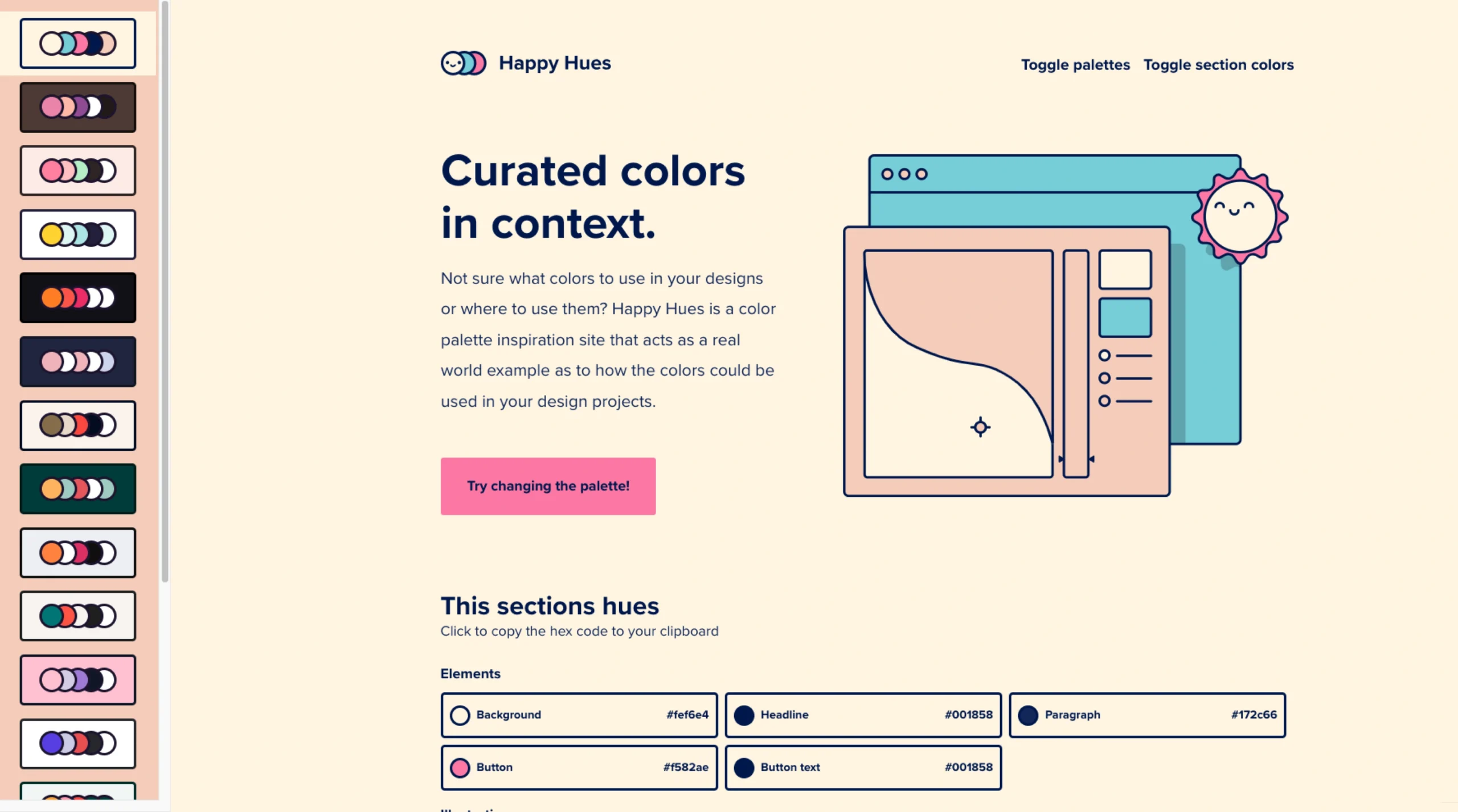 Happy Hues – Curated Colors In Context