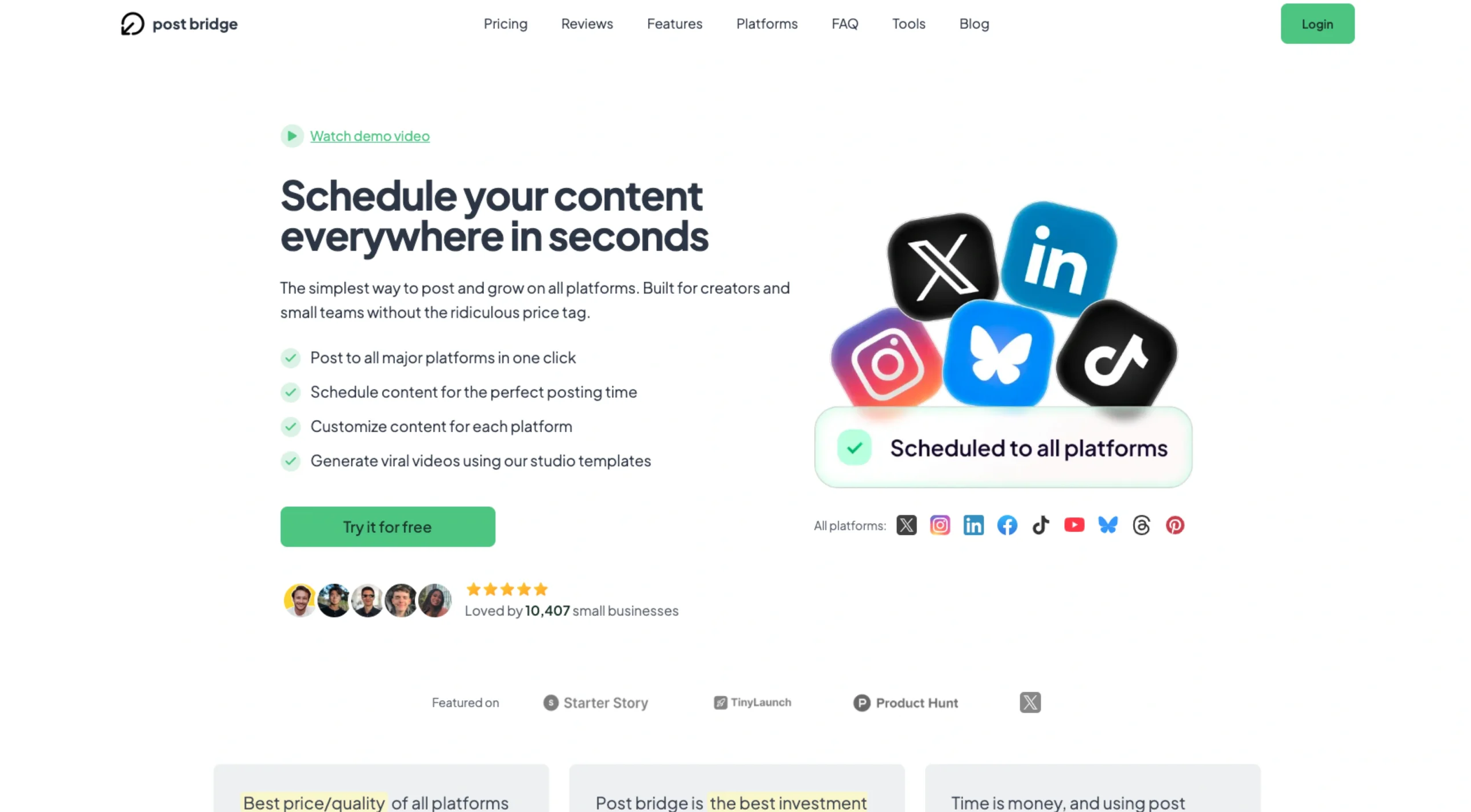 Post Bridge – Schedule Your Content Everywhere