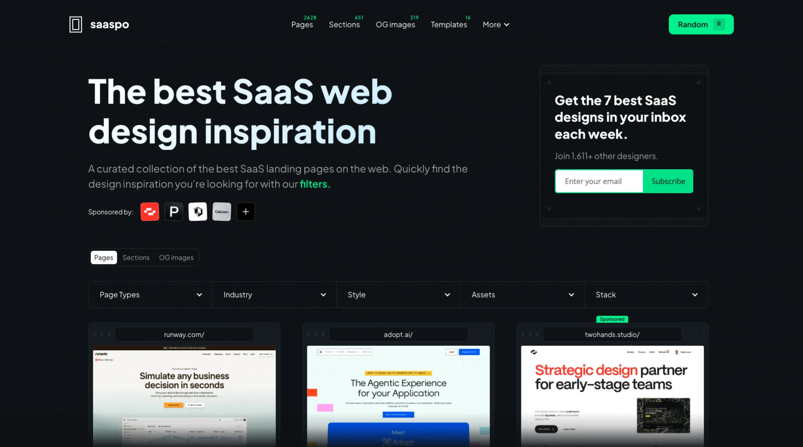 SaaSpo – SaaS Web Design Inspiration