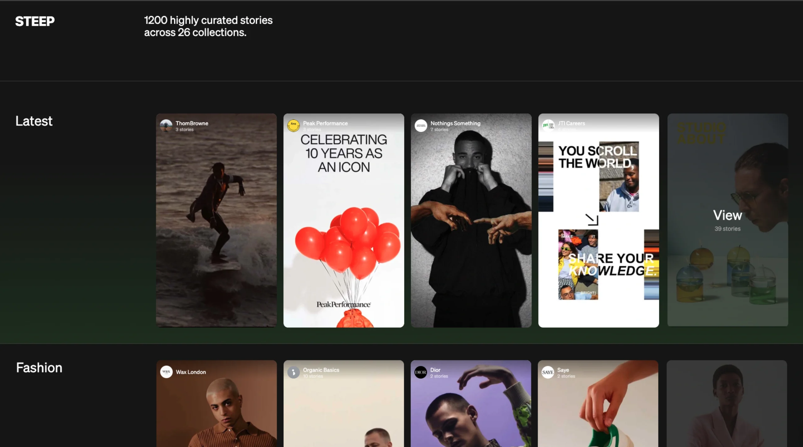 Steep Design – Curated Instagram Stories Collections