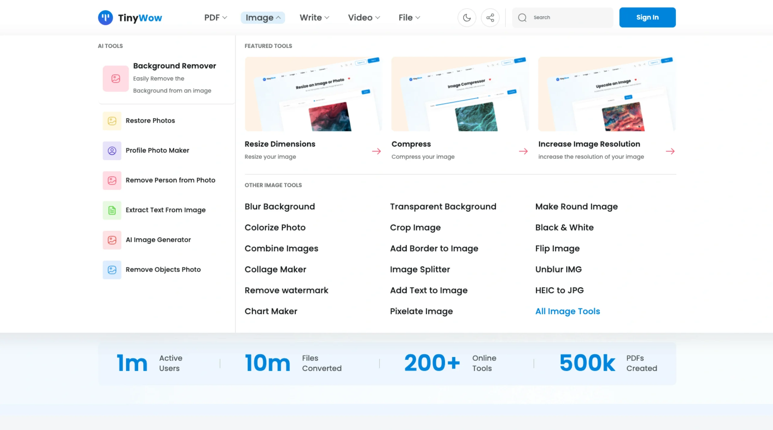 TinyWow – Online Tools To Make Your Life Easier