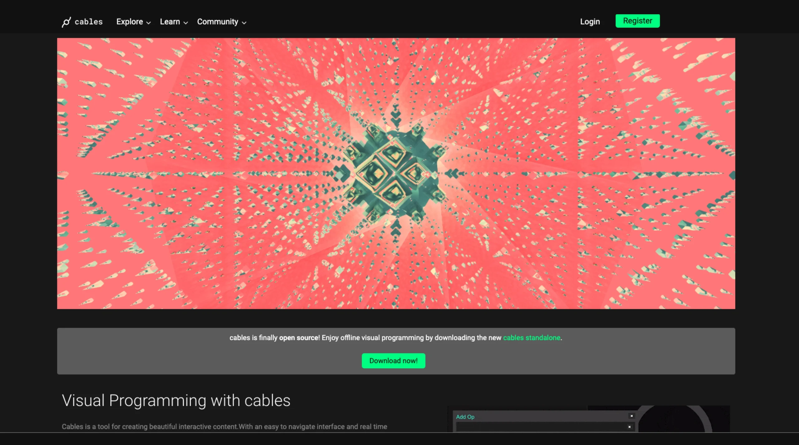 Cables – Visual Programming Tool
