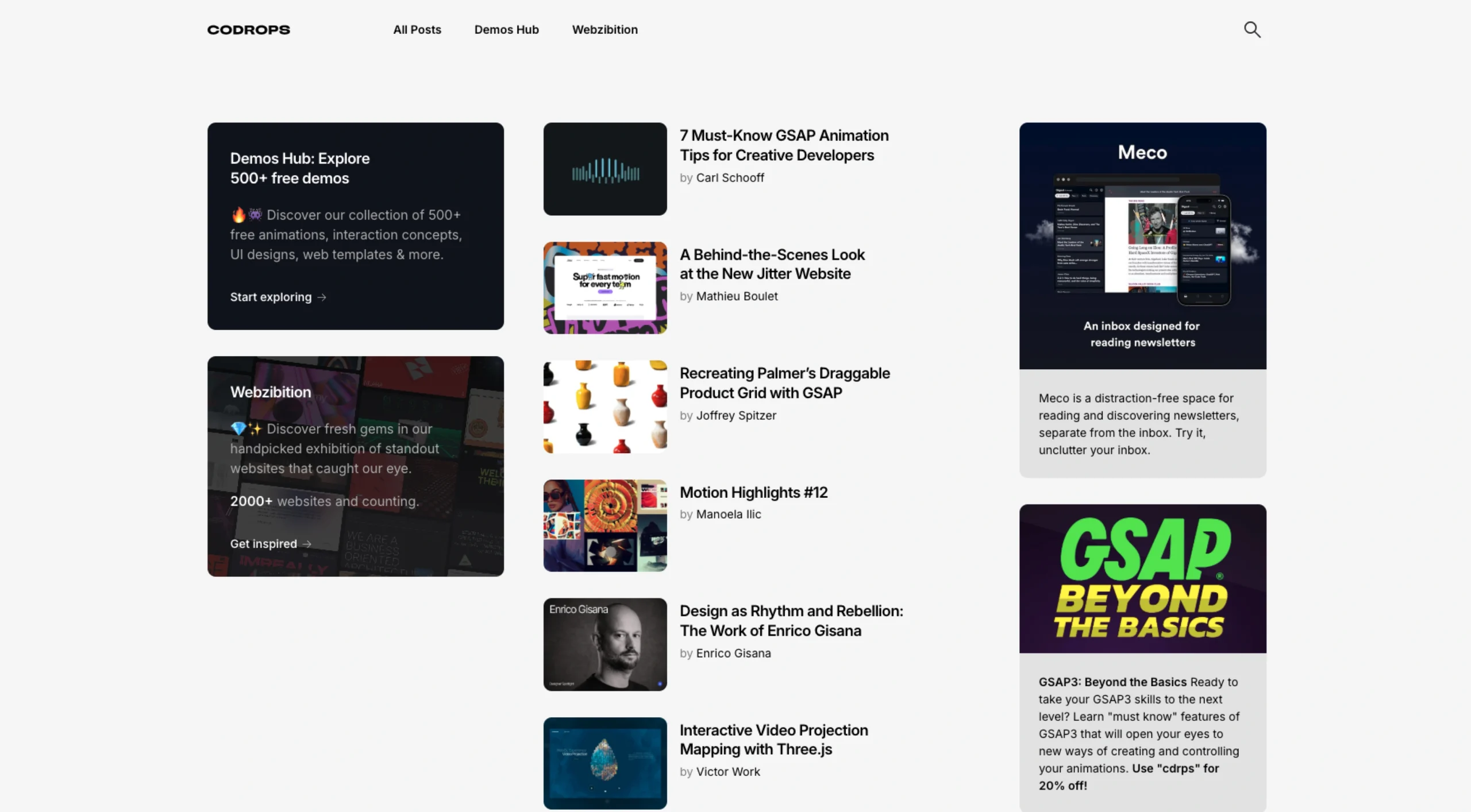 Codrops – Destination For Web Design & Development Enthusiasts