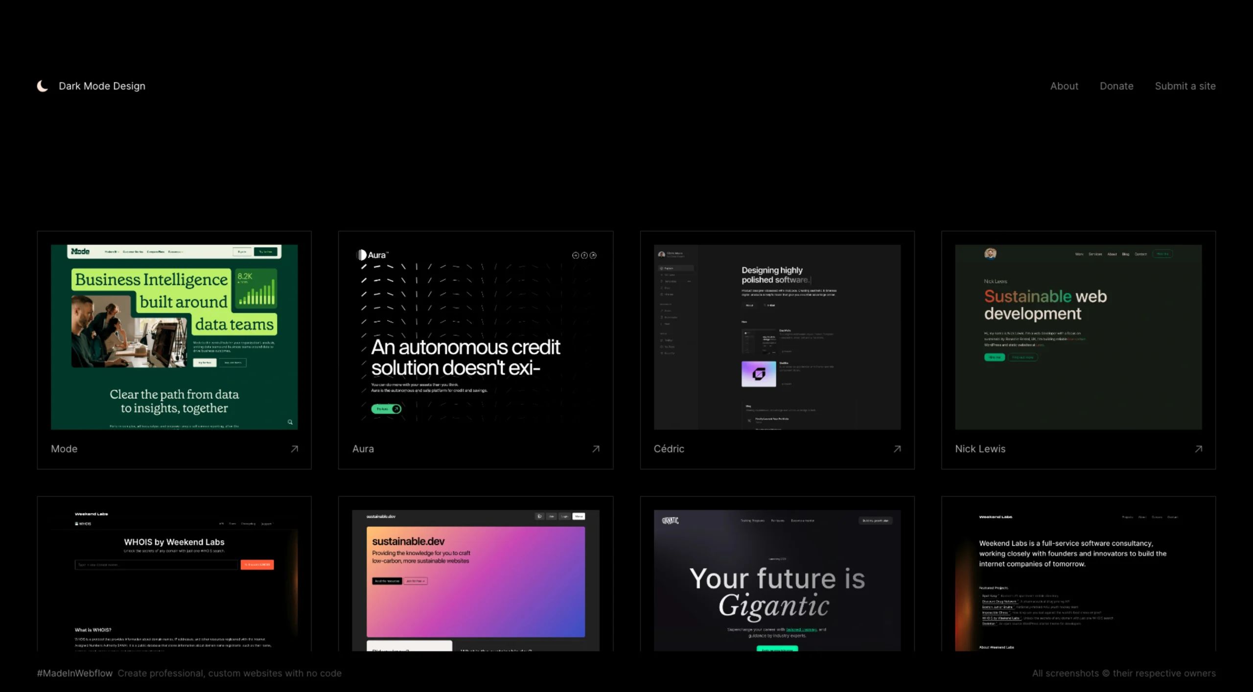 Dark Mode Design – Websites Inspiration