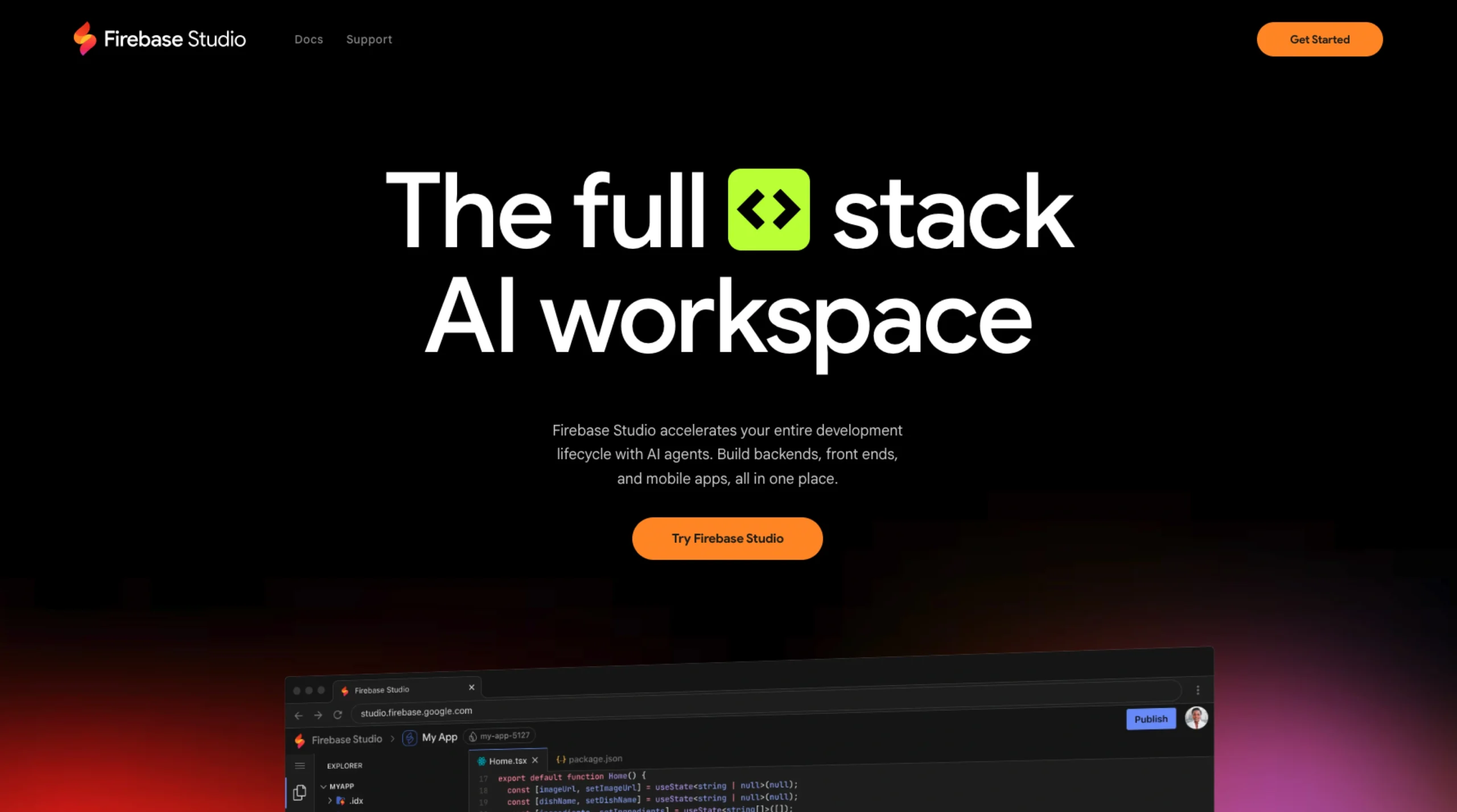 Firebase Studio – Build Backends, Front Ends, & Mobile Apps With AI Agents