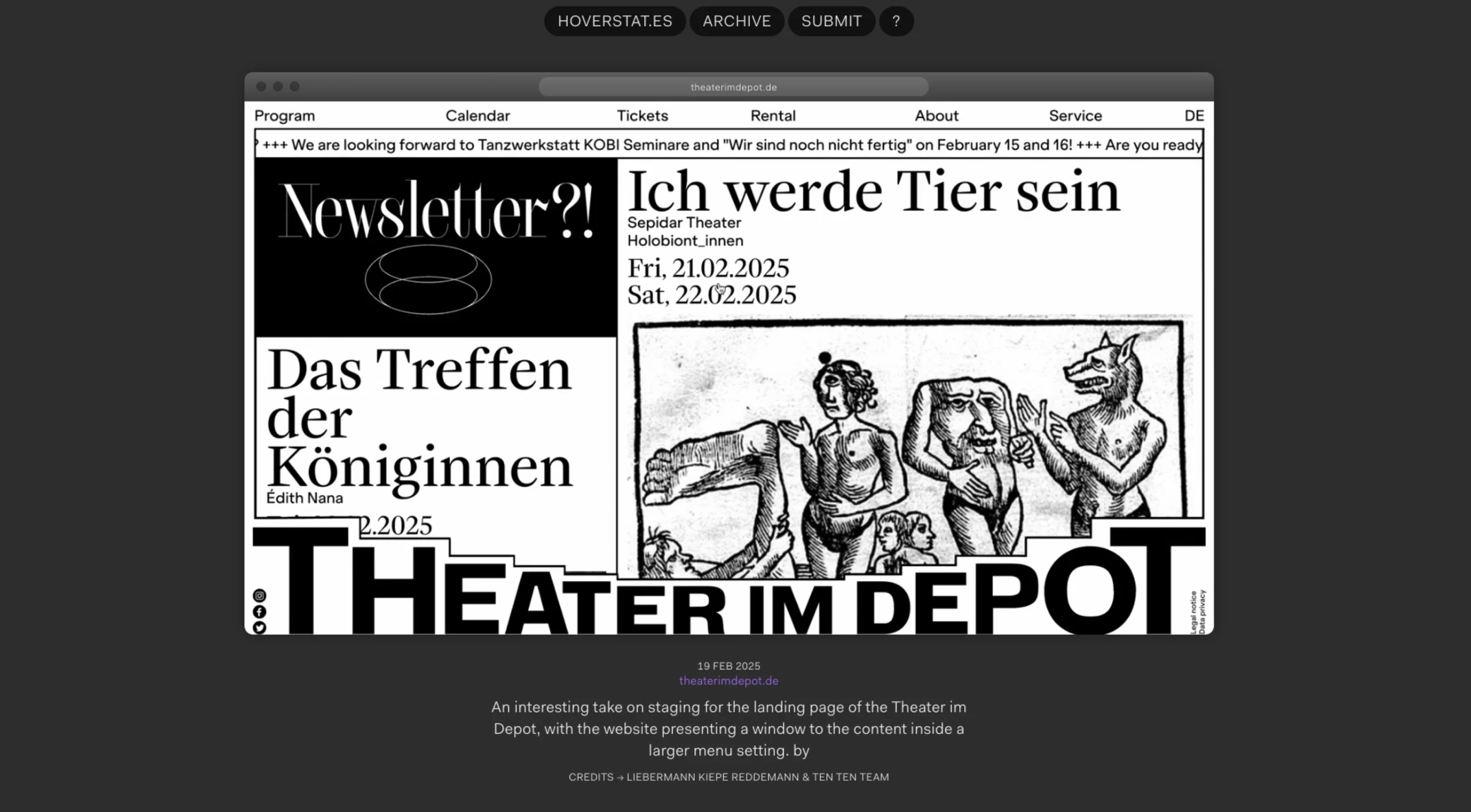 Hoverstat.es – Web Design Inspiration Gallery
