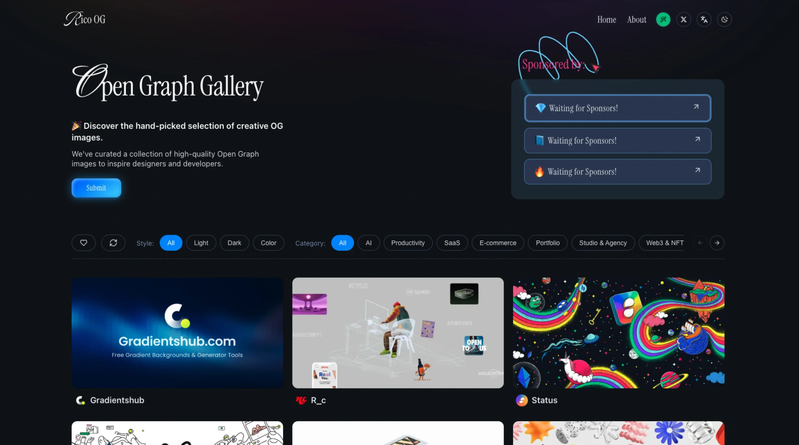 Rico OG – Open Graph Gallery