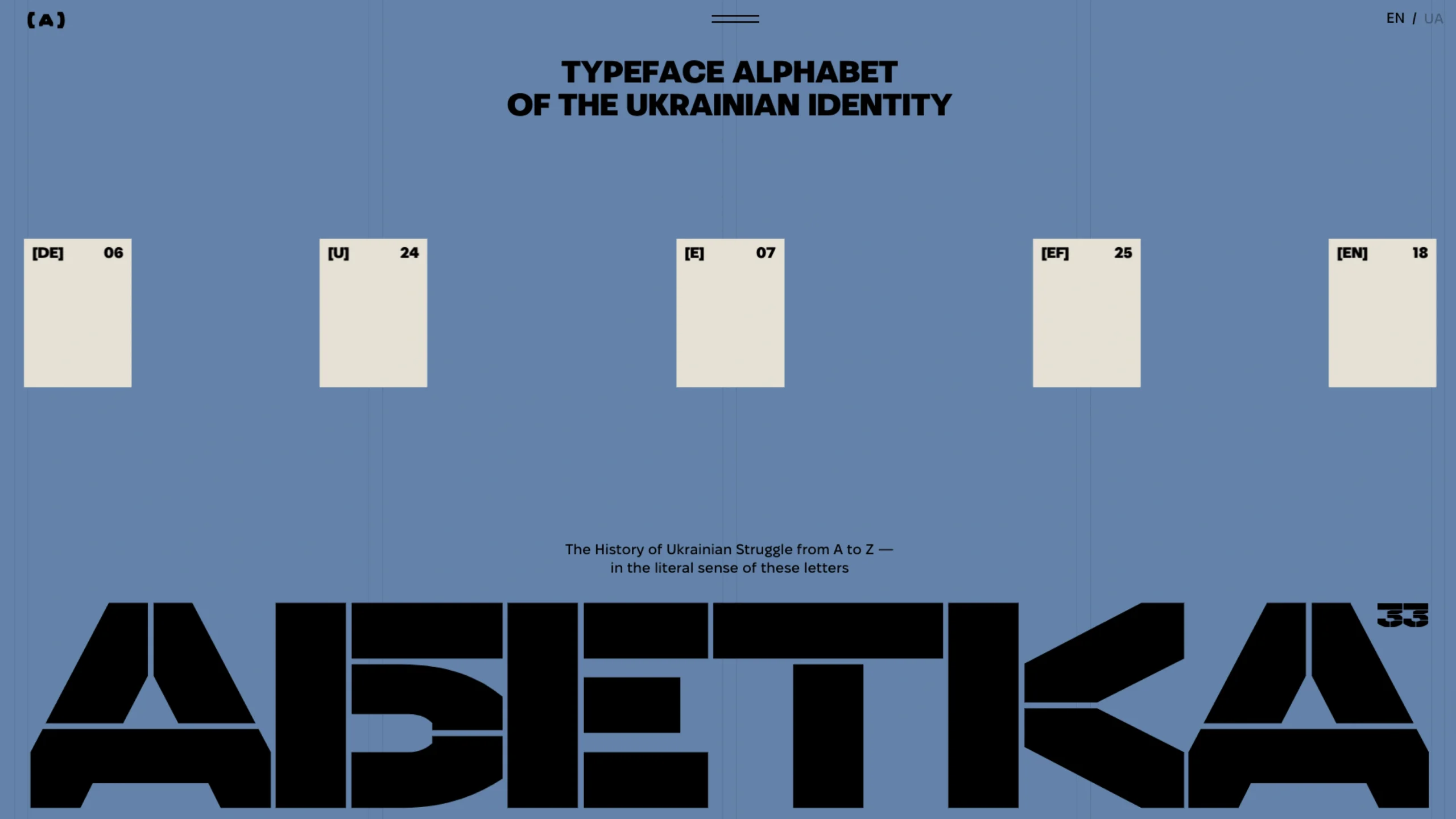 Abetkaua – Typeface Alphabet of the Ukrainian Identity
