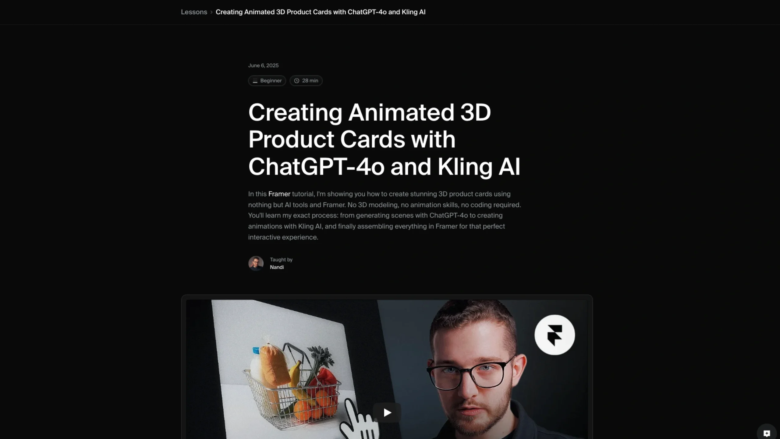 Framer University – AI Images and Videos