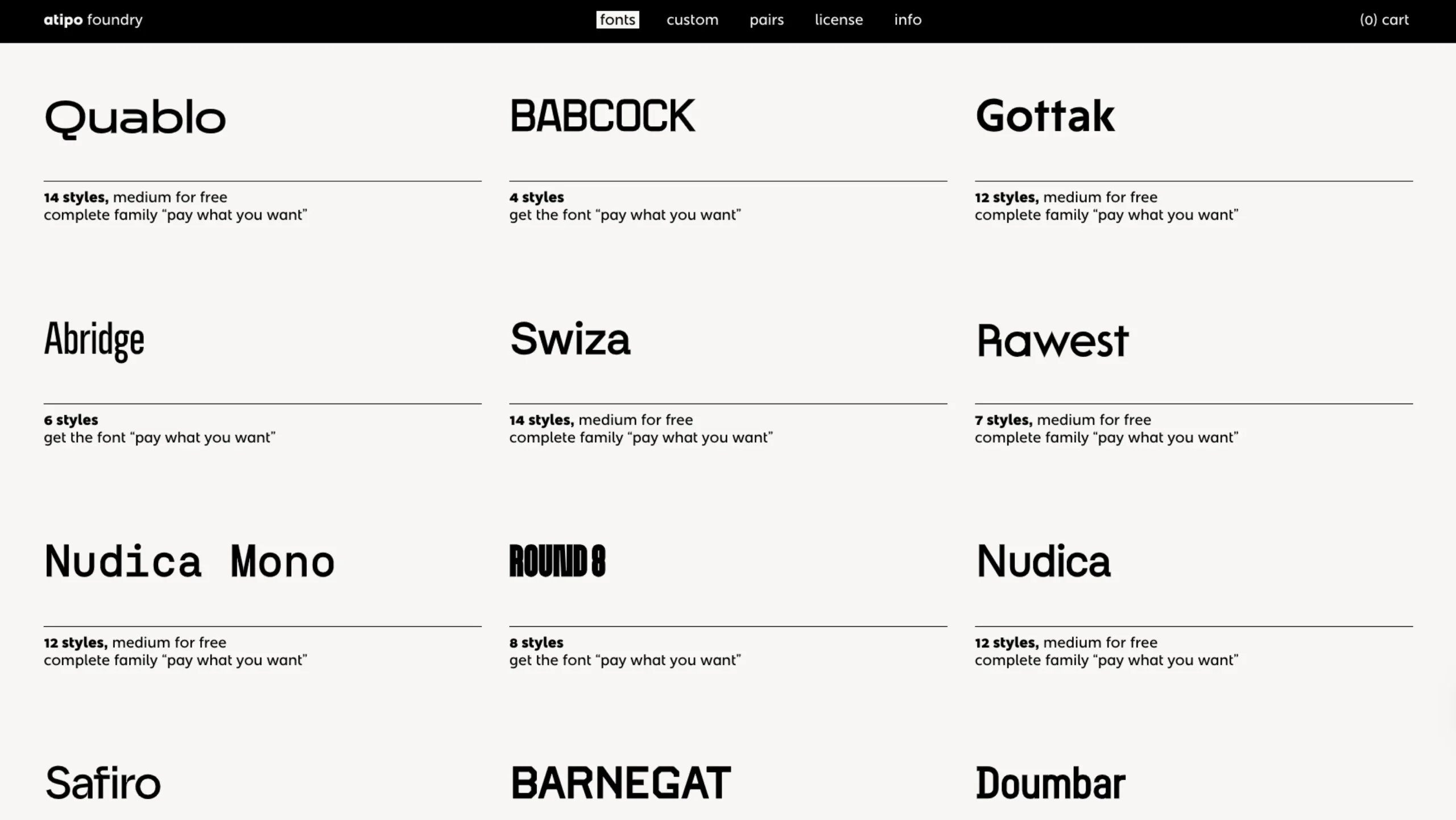 Atipo – Fonts Foundry