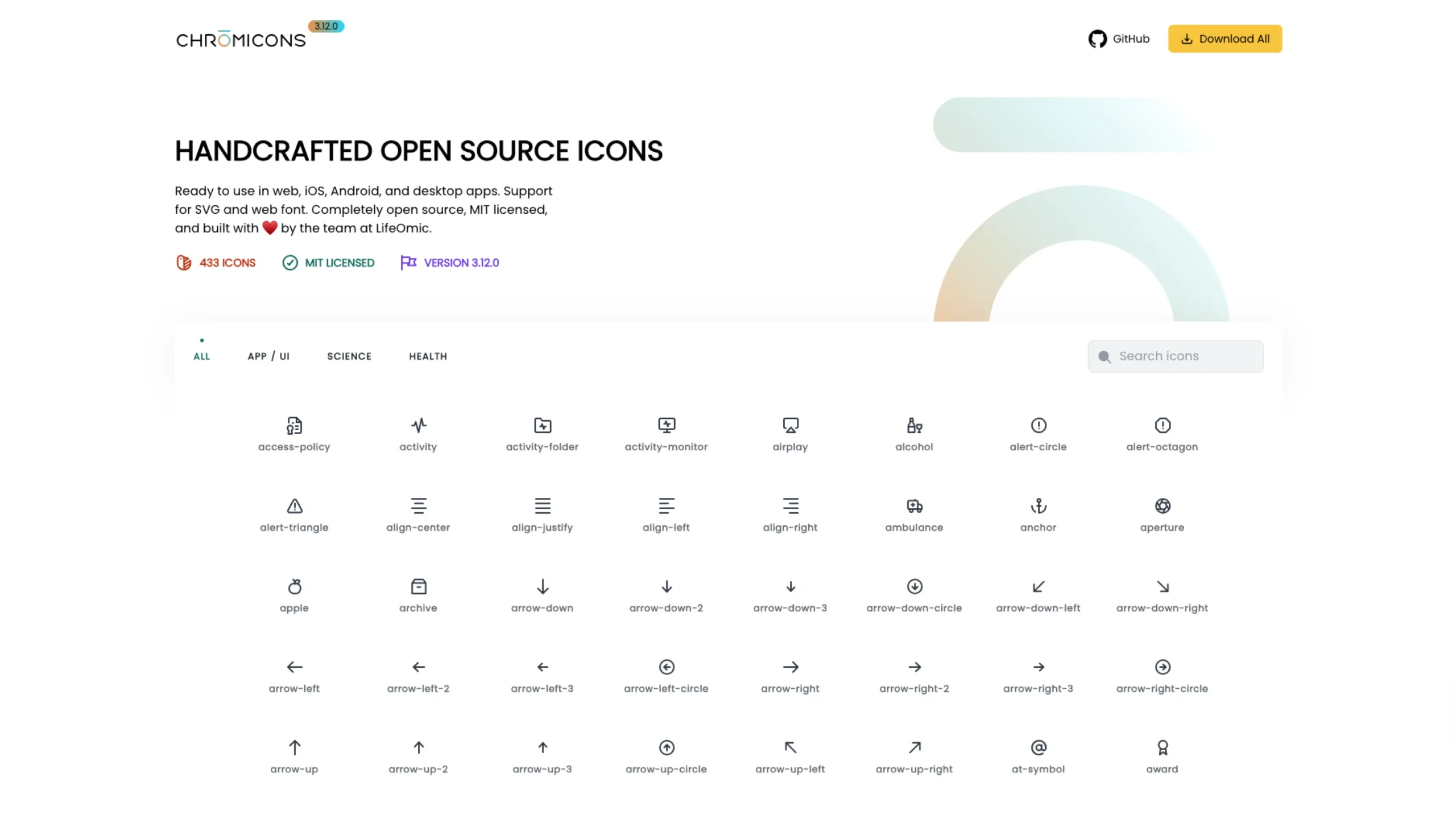 Chromicons – Handcrafted Open Source Icons