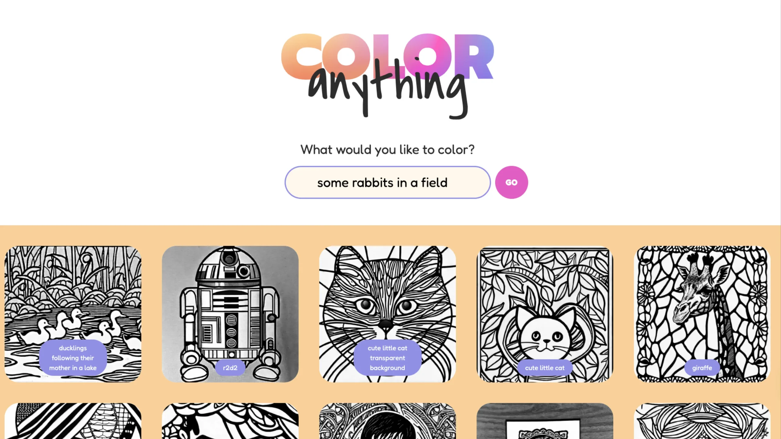 Color Anything – AI Coloring Pages