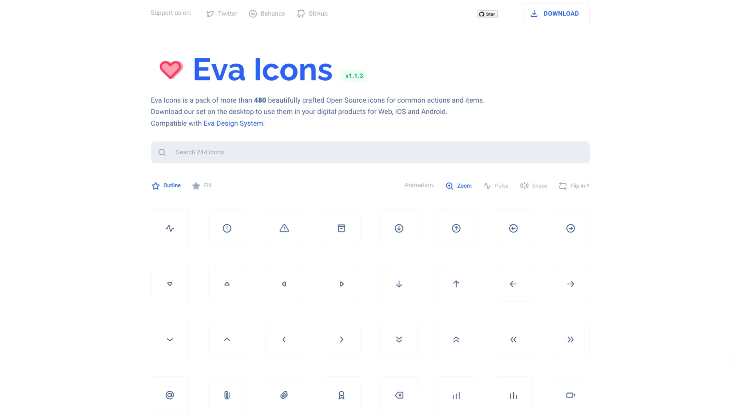 Eva icons
