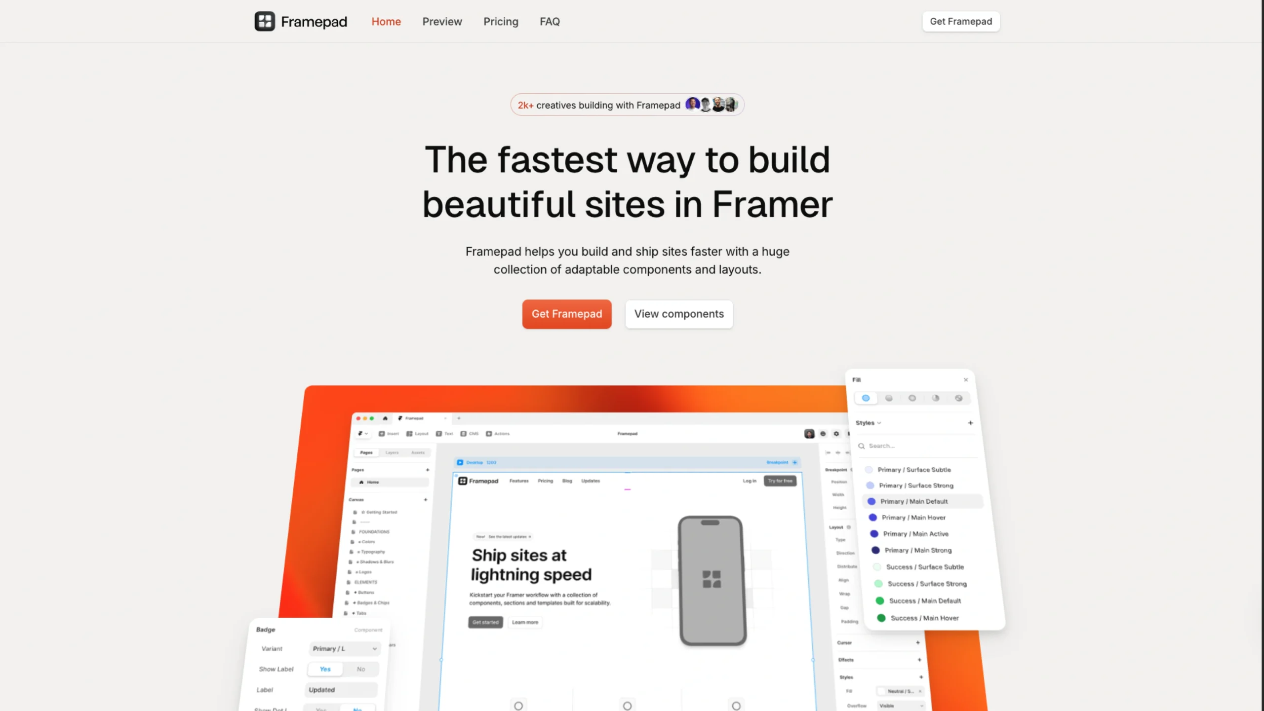 Framepad – Framer Component