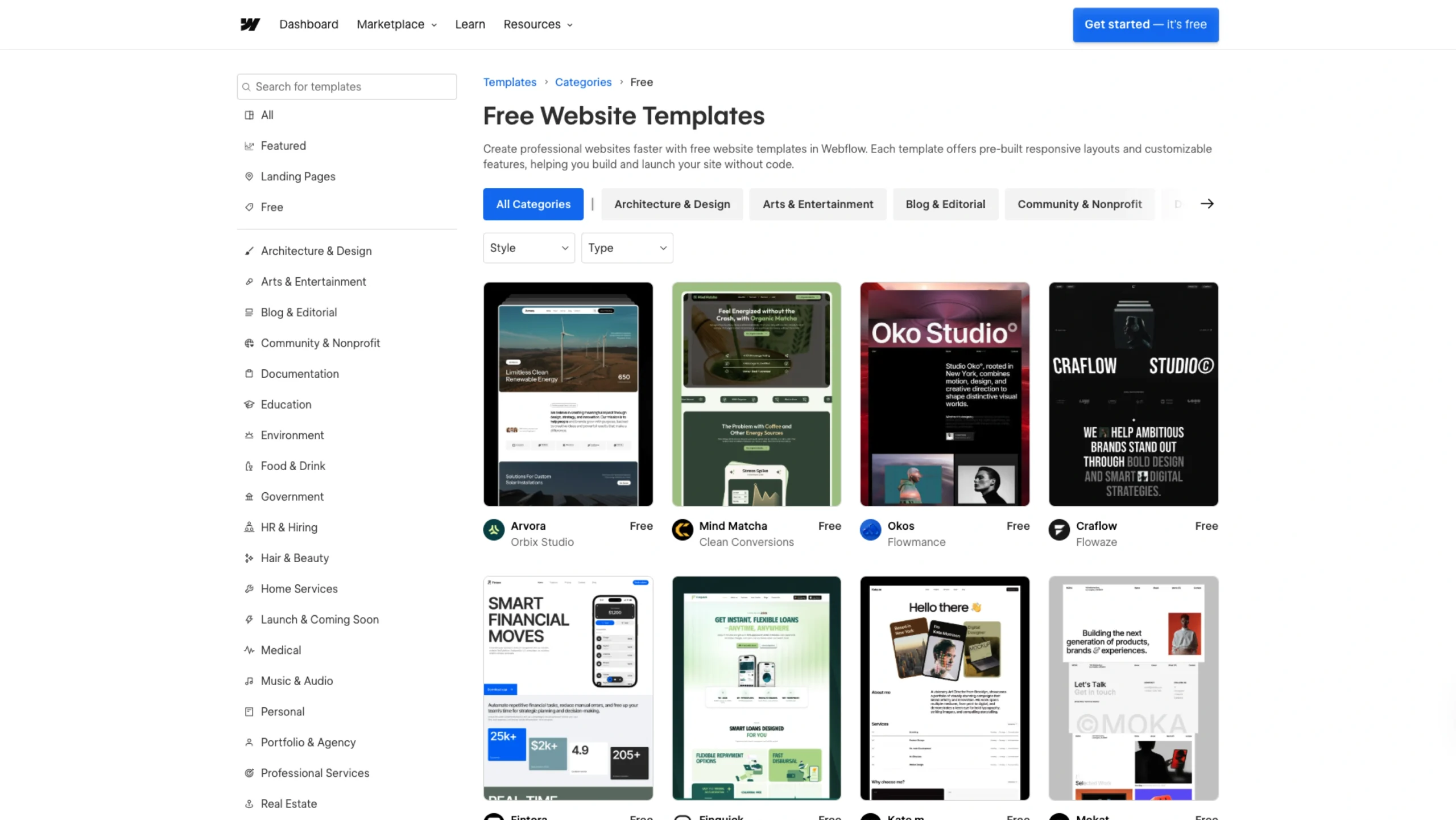 Free Website Templates
