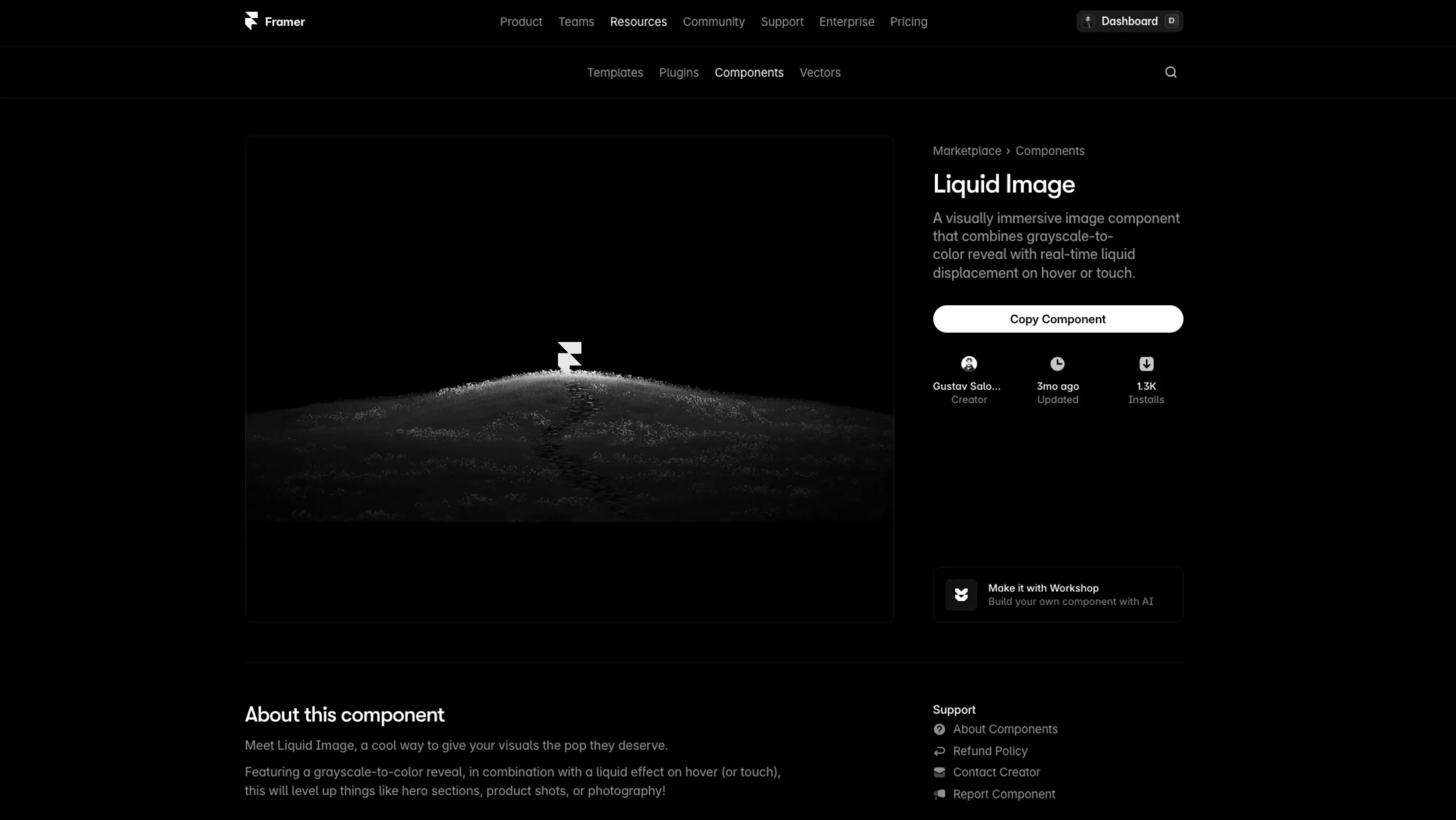 Liquid Image – Framer Component