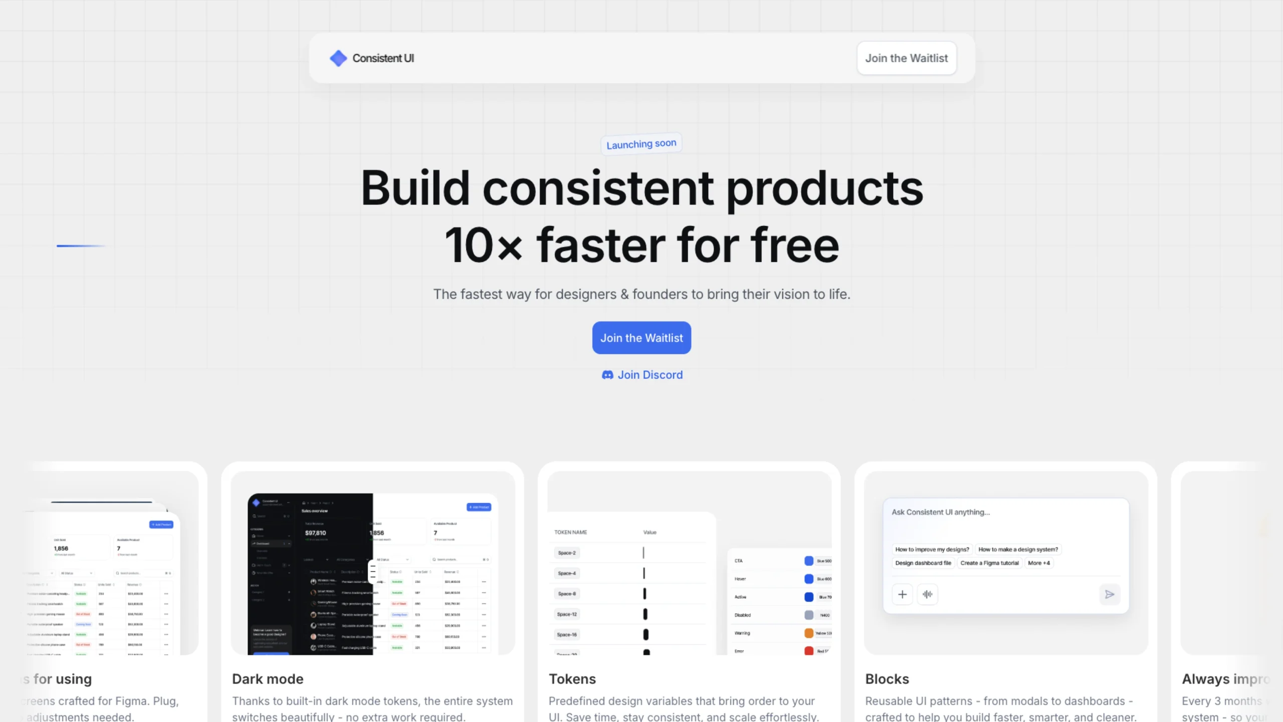 Consistent UI – Free Figma Design System