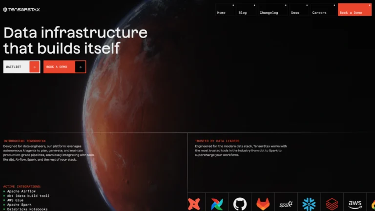 Tensorstax -Data Infrastructure That Builds Itself