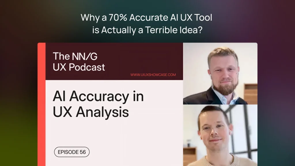 Why a 70% Accurate AI UX Tool is Actually a Terrible Idea