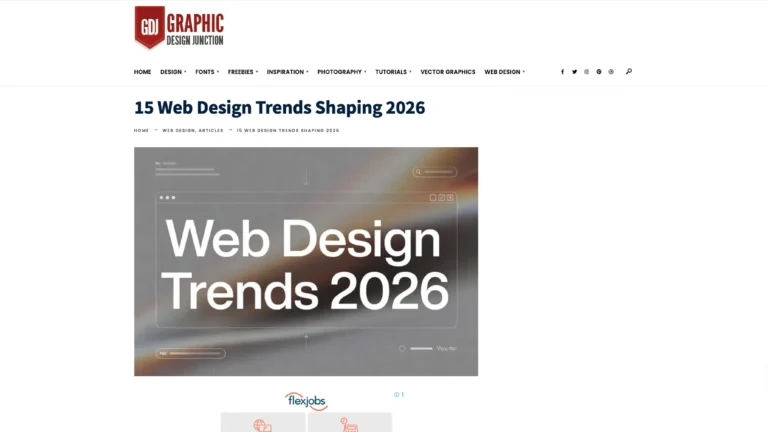 Web Design Trends 2026 – Graphic Design Junction