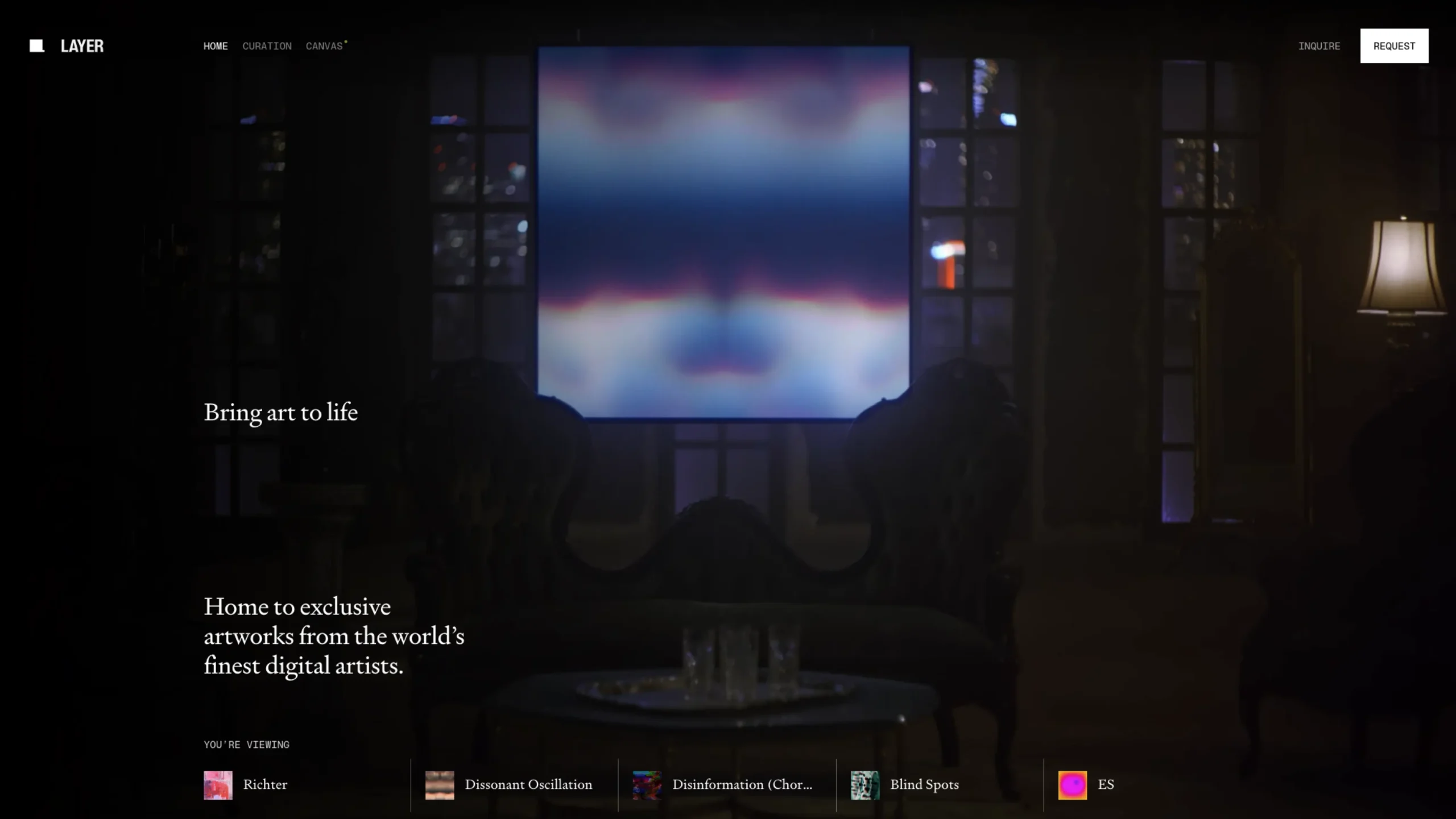 Layer – Living Digital Art Gallery