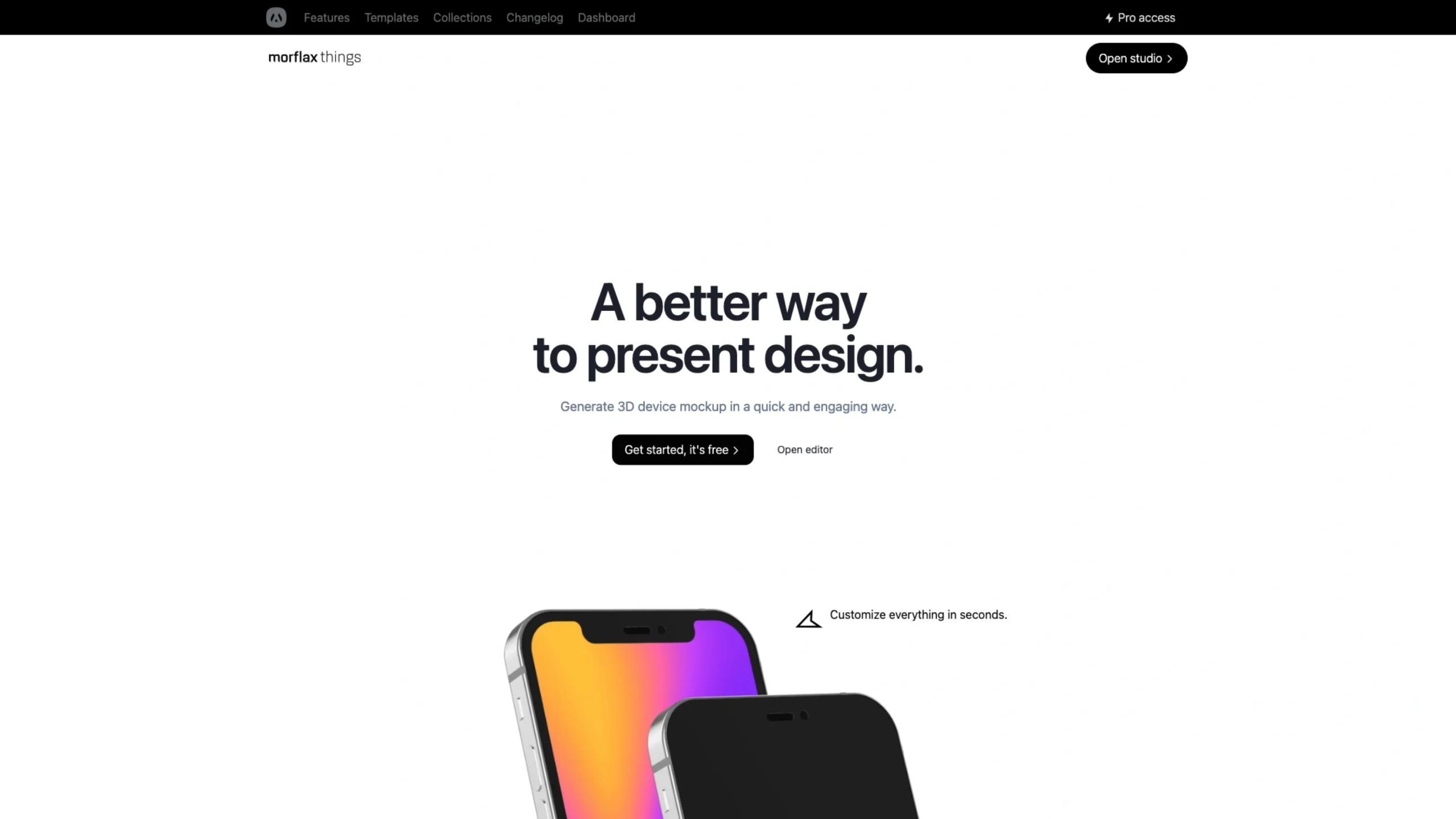 Morflax – 3D Device Mockup Generator