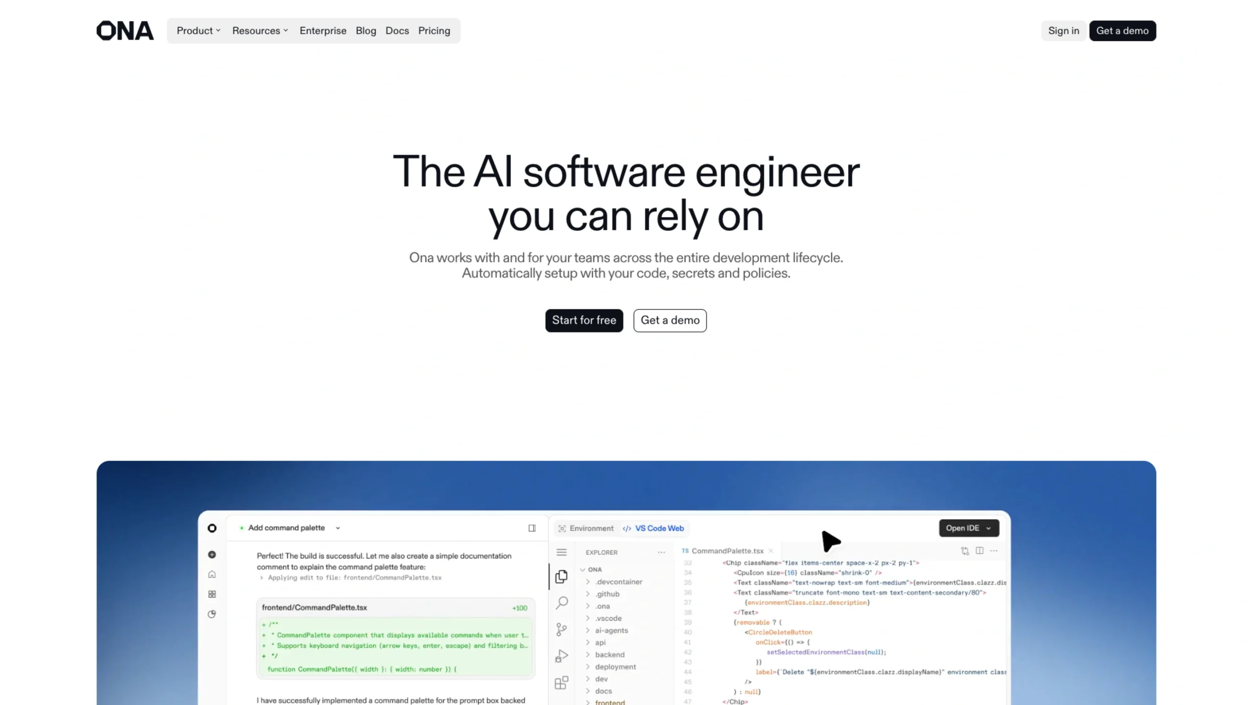 Ona – AI Software Engineer