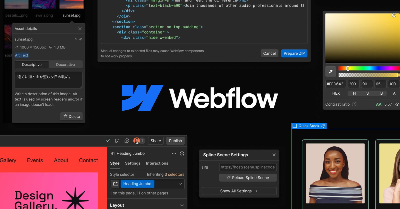 Apple-Style 3D Product Pages — Now Possible Without Custom Code in Webflow