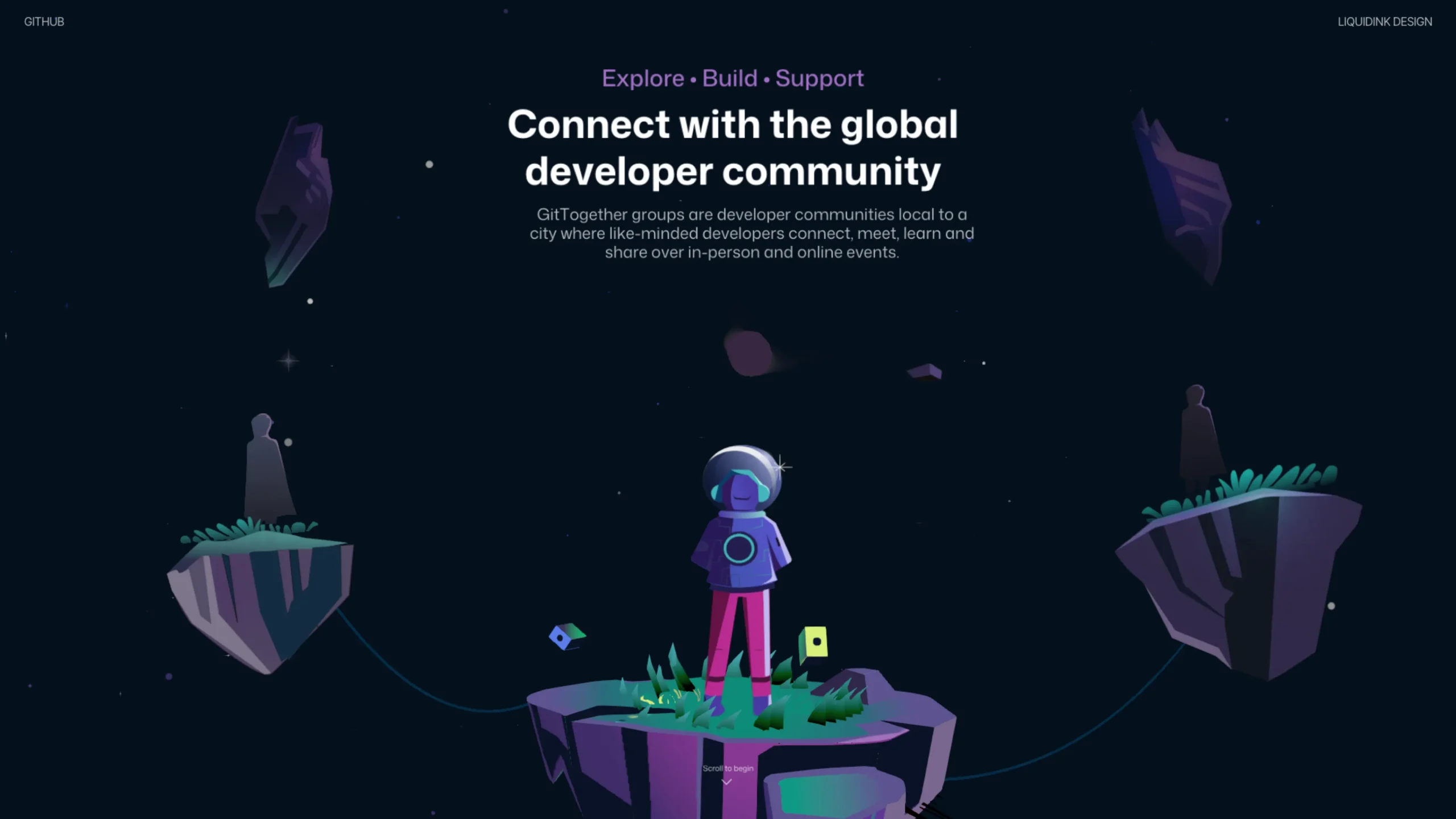 Liquid Ink Design — GitHub Web