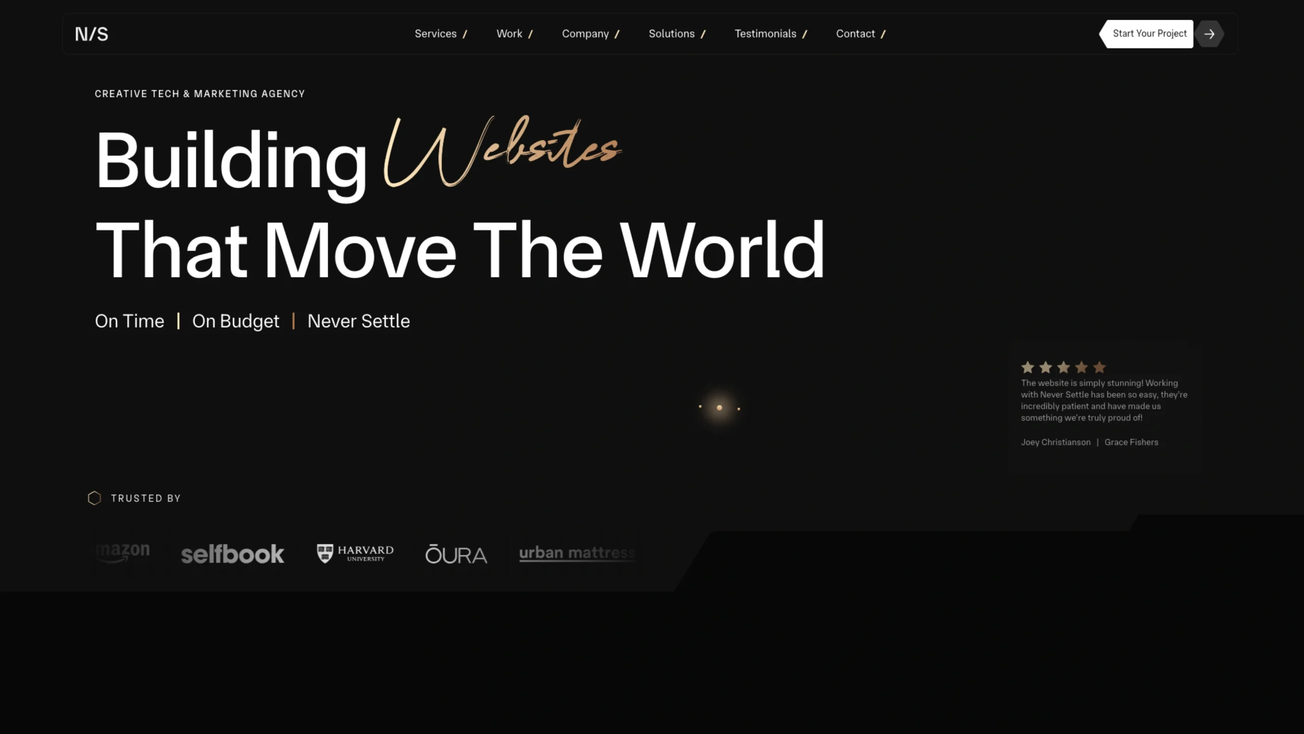 Never Settle – Marketing & Development Experts