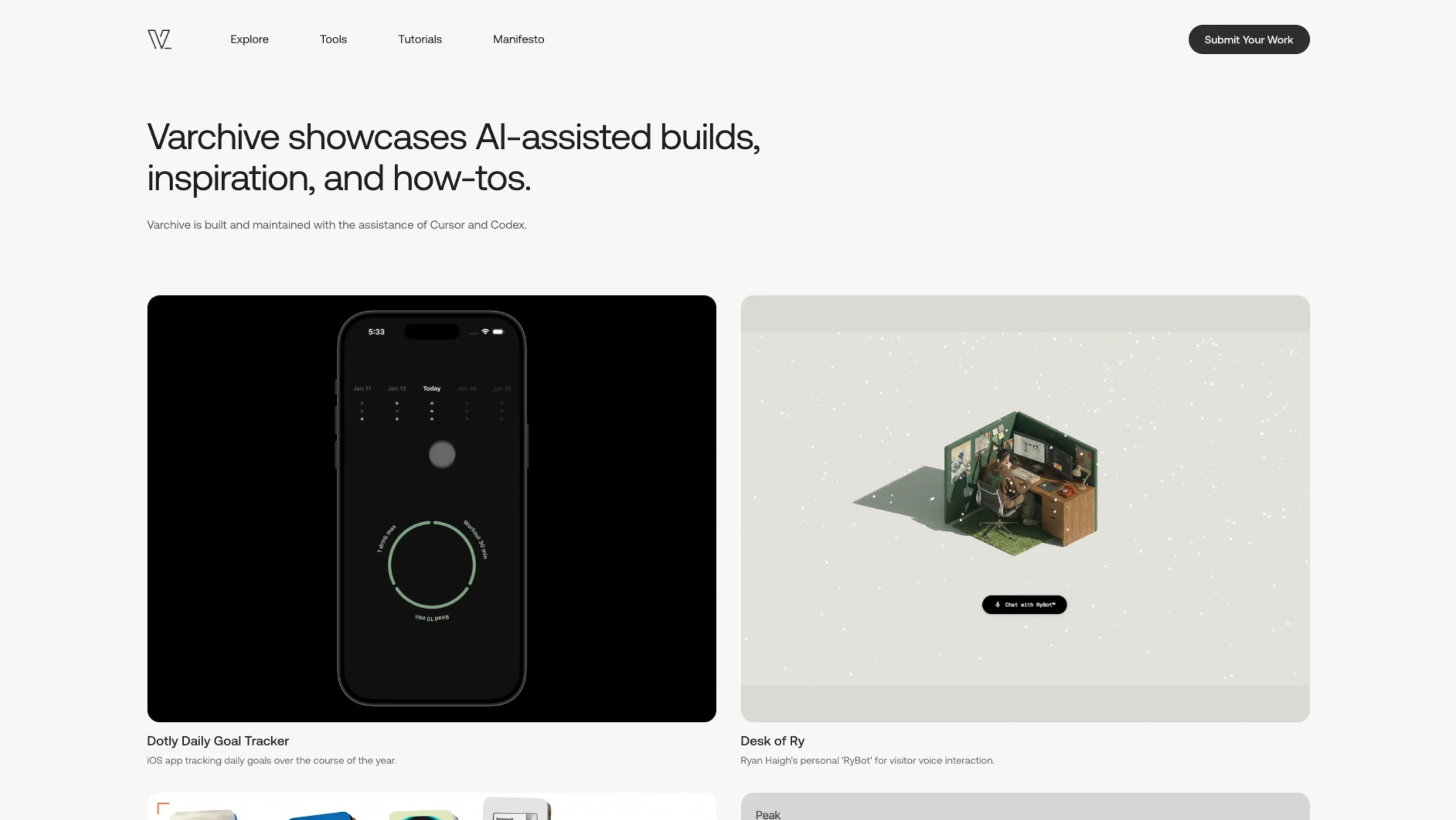 Varchive – Showcasing AI-powered Builds, Inspiration & How-tos