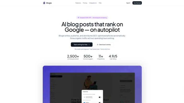 Blogie AI – Blogging Platform