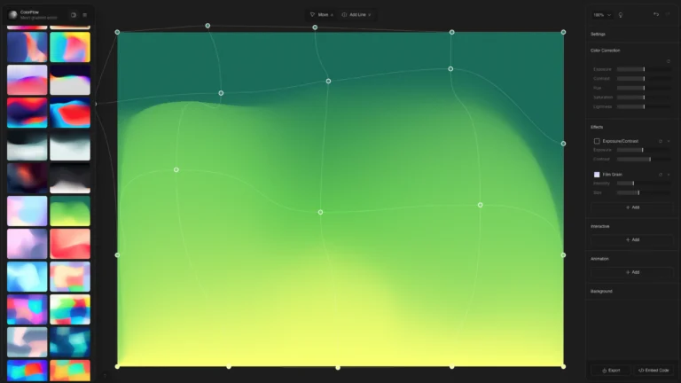 Color Flow – Advanced Mesh Gradient Generator & Editor