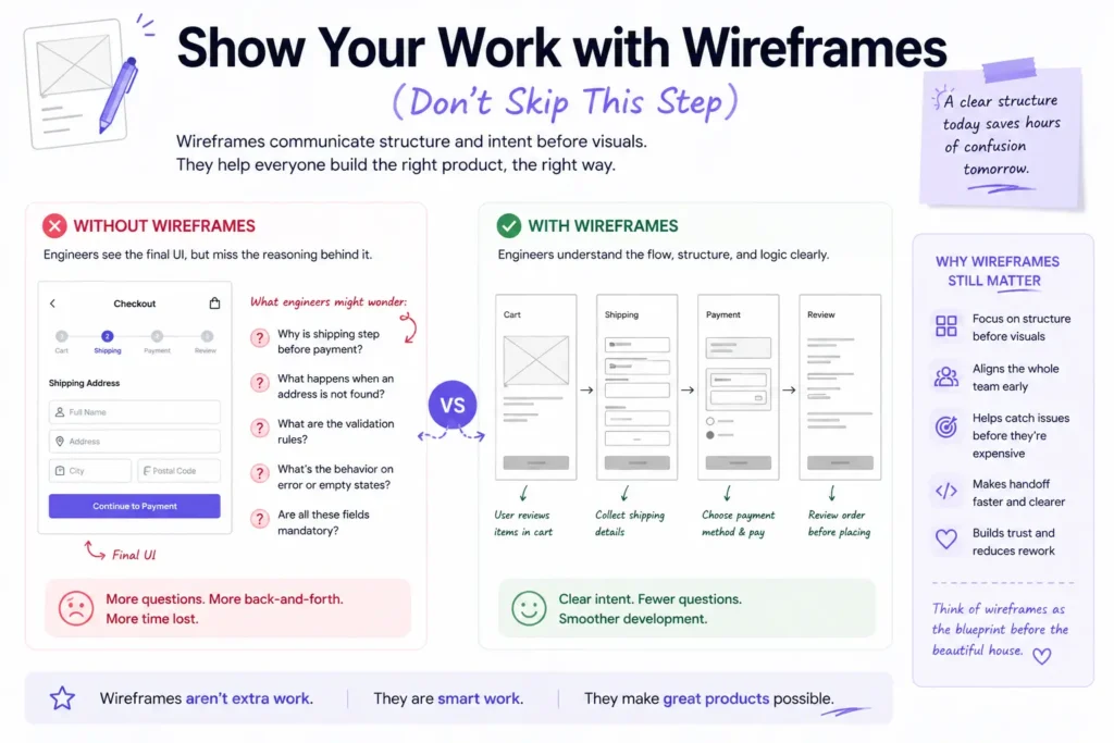 Show Your Work with Wireframes (Don’t Skip This Step)