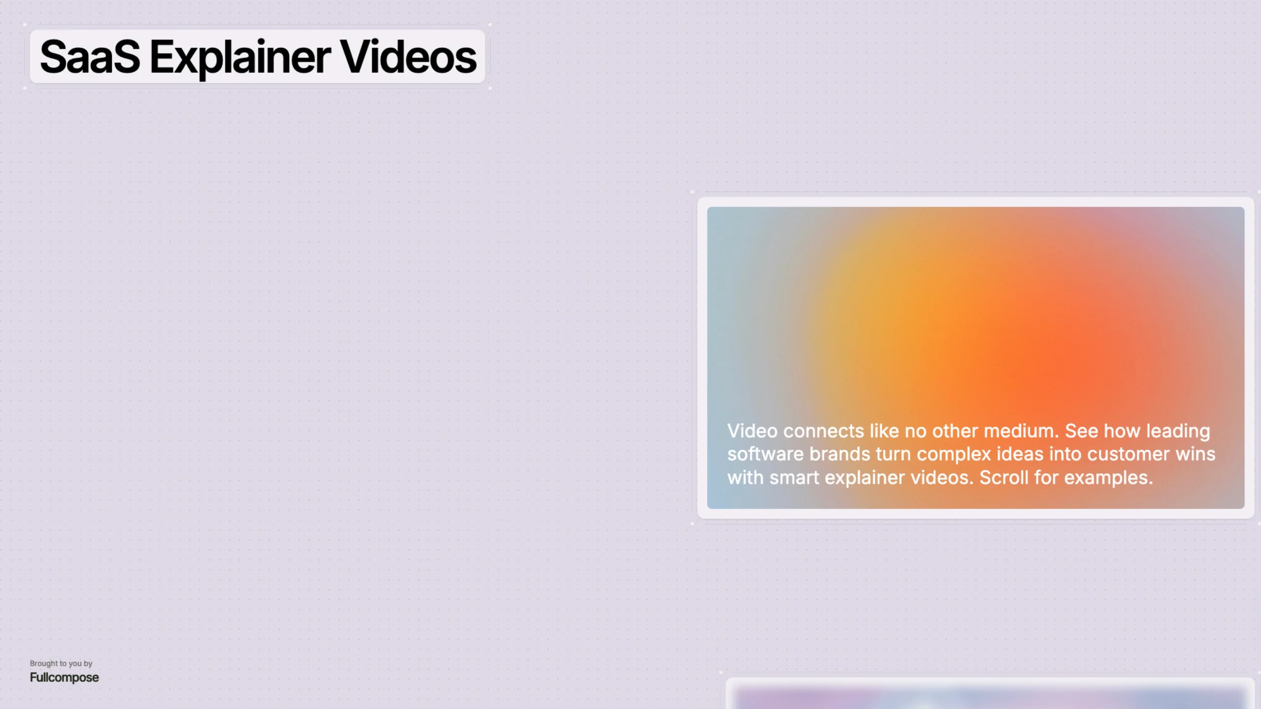 SaaS Explainer Videos
