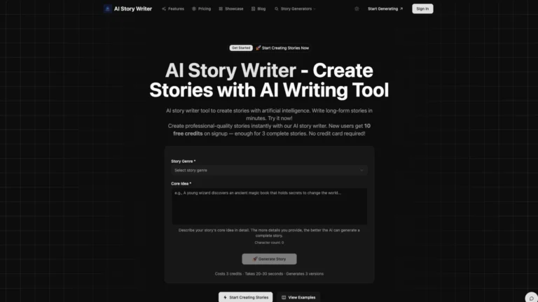 AI Story Writer (Story Generator)