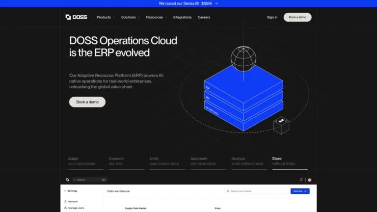 DOSS – The AI-Native Operations Platform for Consumer Goods