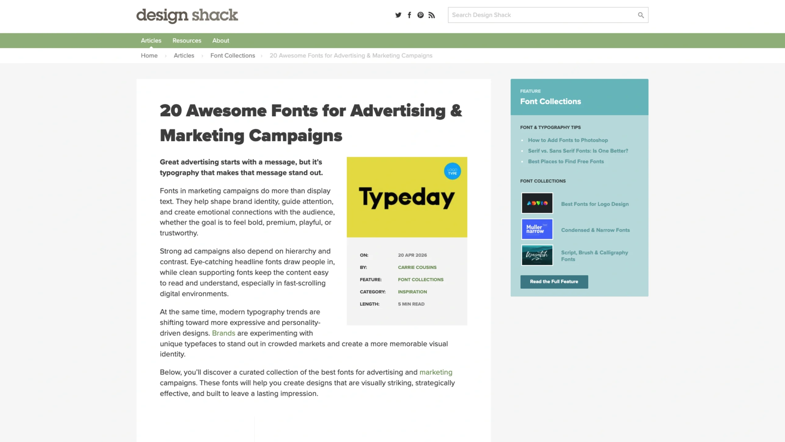 20 Awesome Fonts for Advertising + Marketing Campaigns