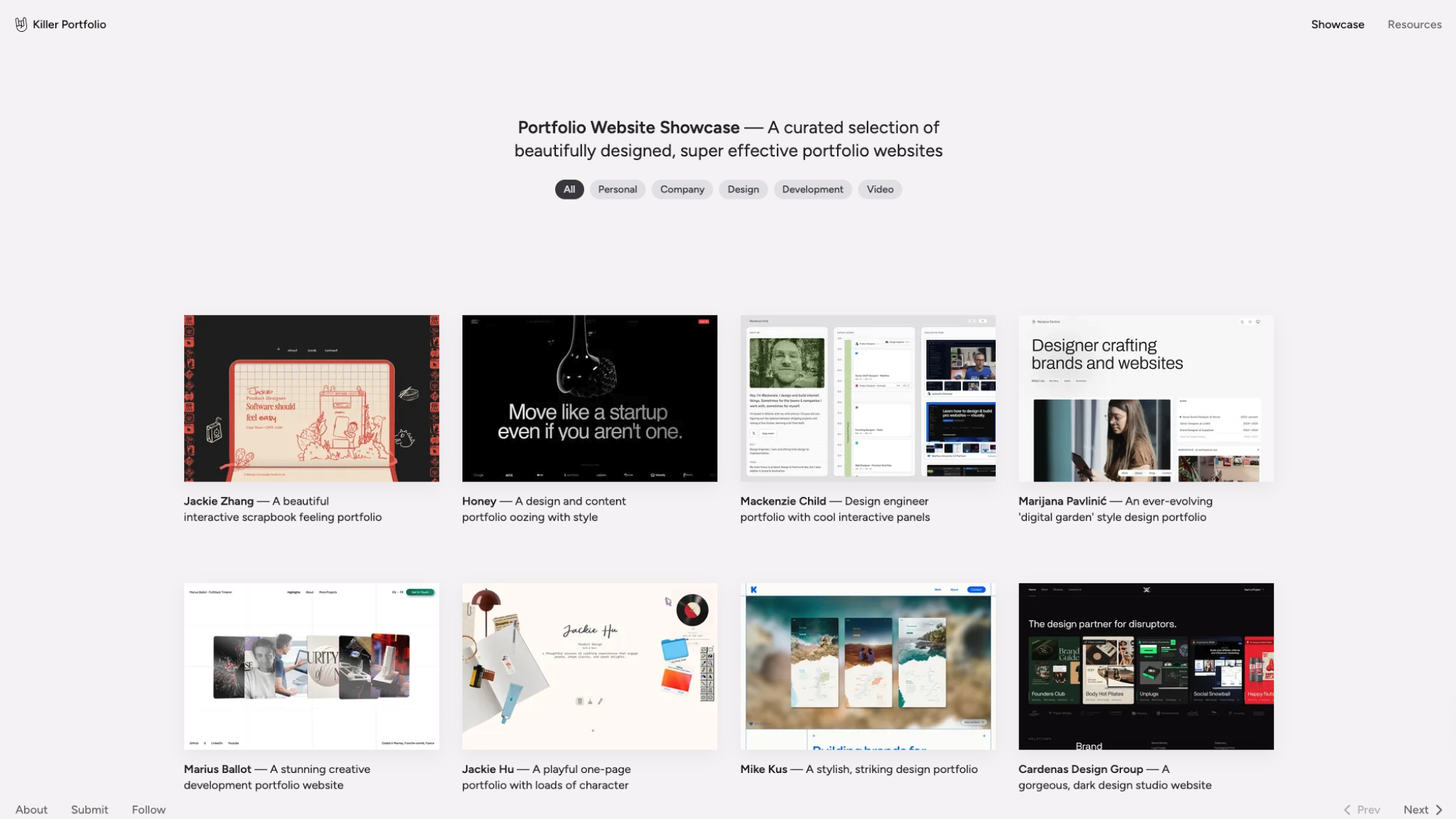Killer Portfolio