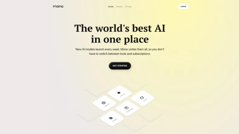 Mono – Every Chat AI In One Place