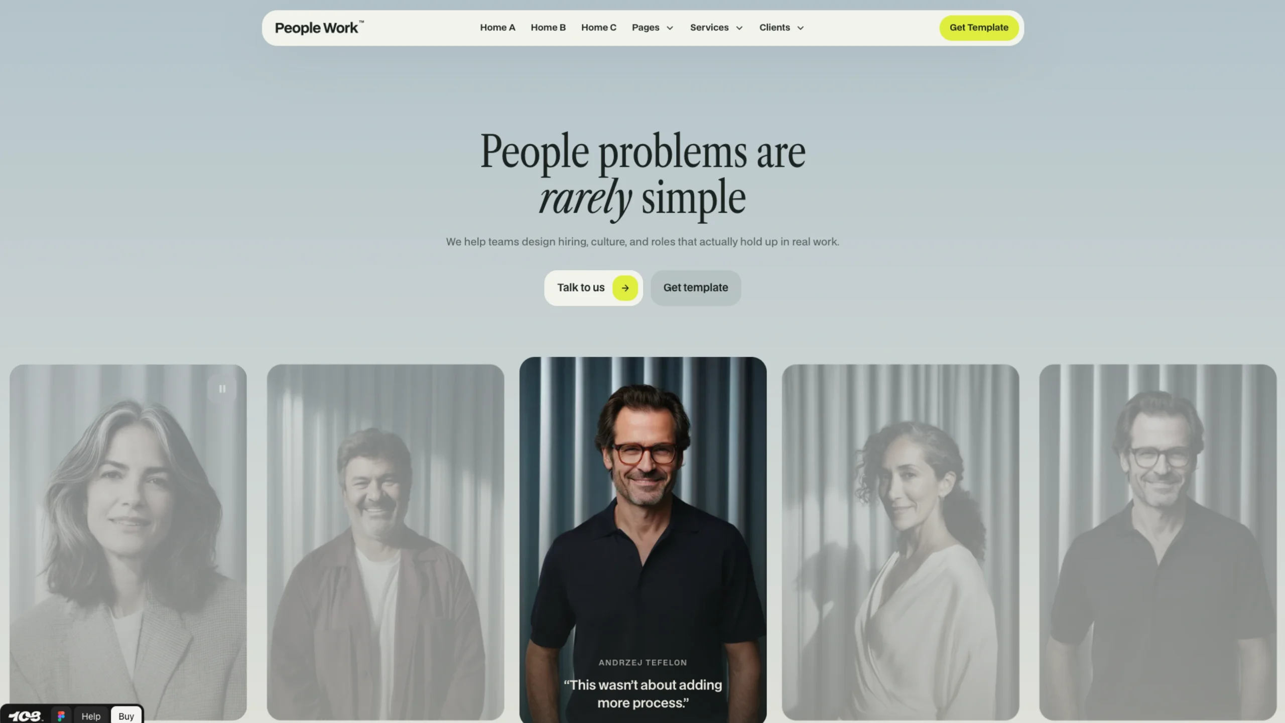 People Work – Framer + Webflow Template