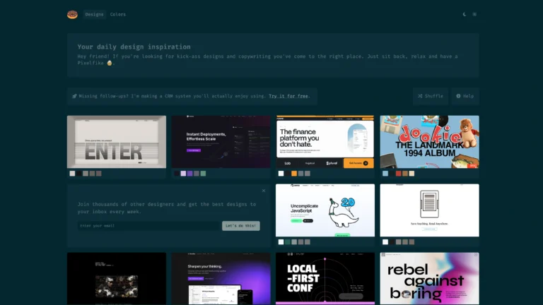 Pixelfika – Design Inspiration Gallery