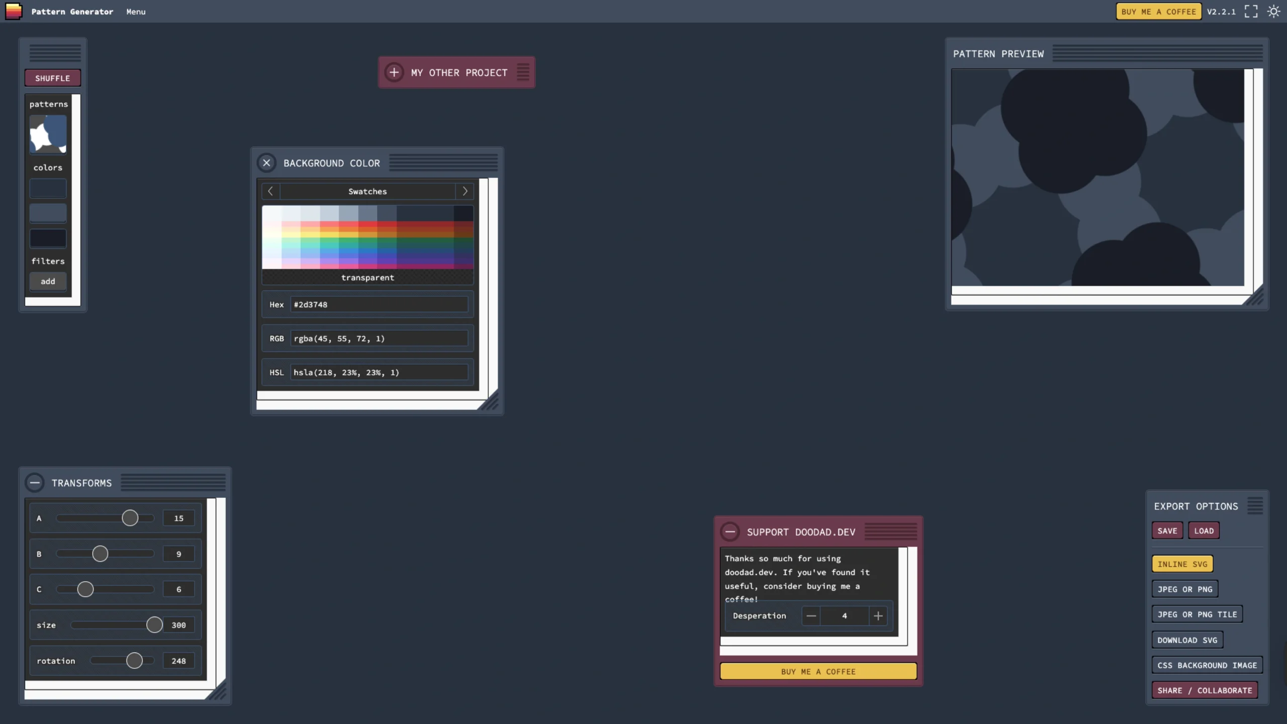 Doodad Pattern Generator