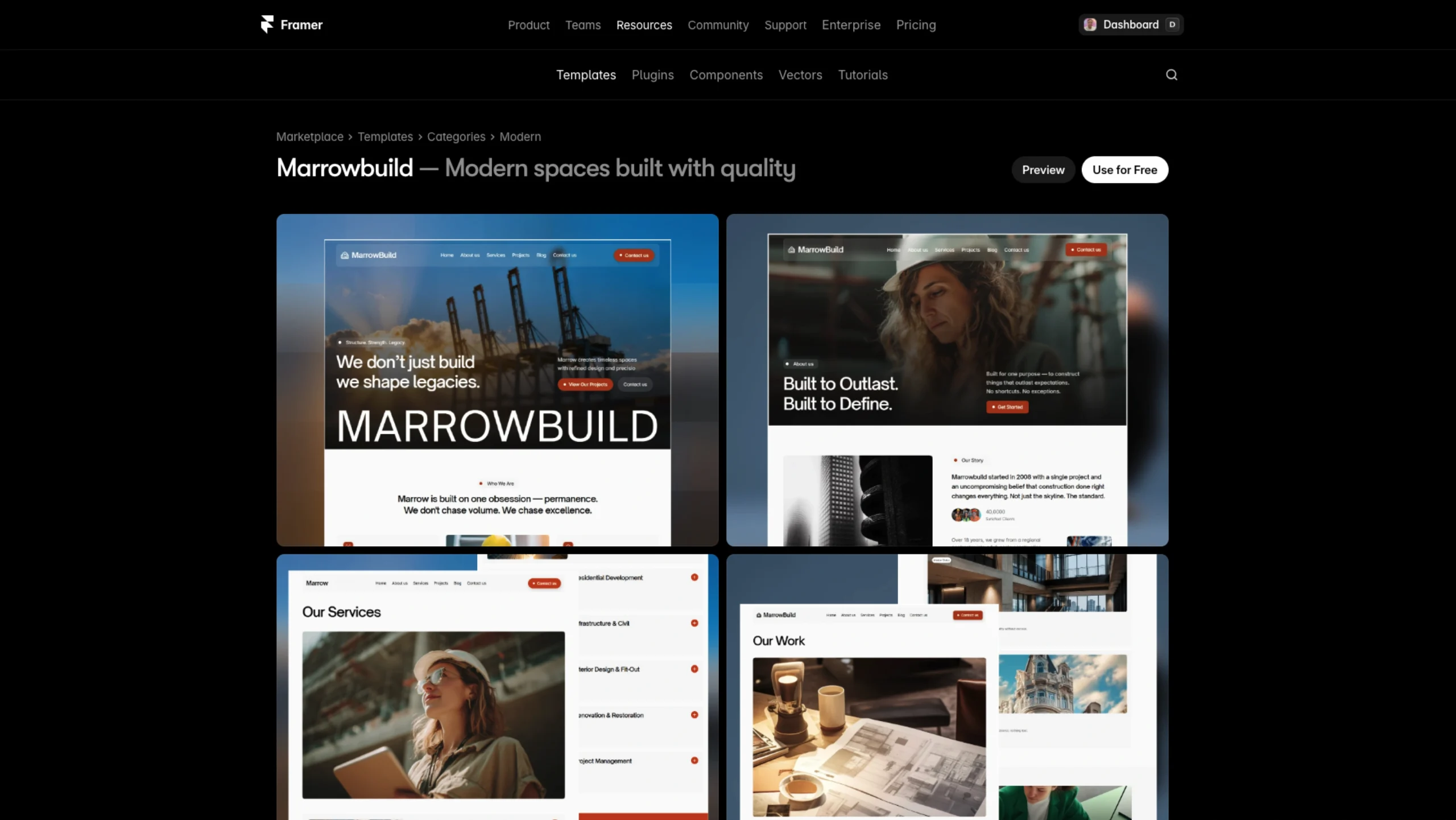 Marrowbuild – Luxury Construction Template