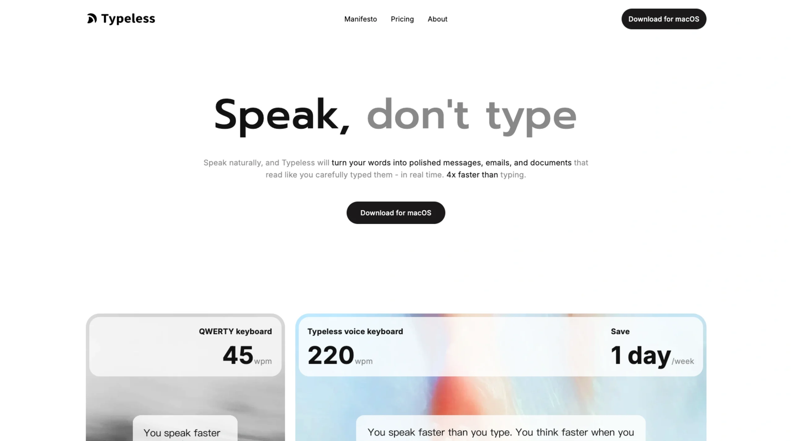 Typeless