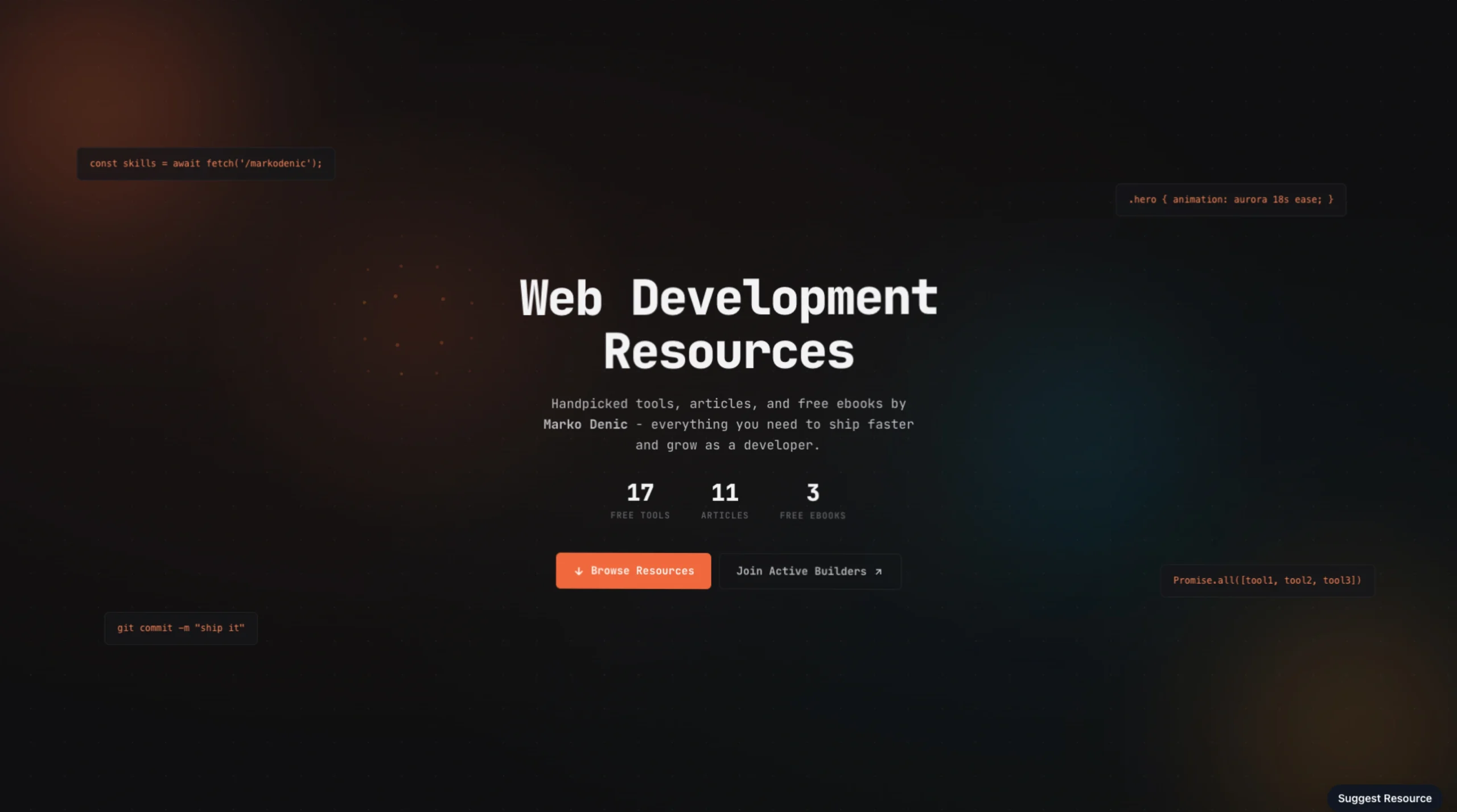 Web Dev Resources