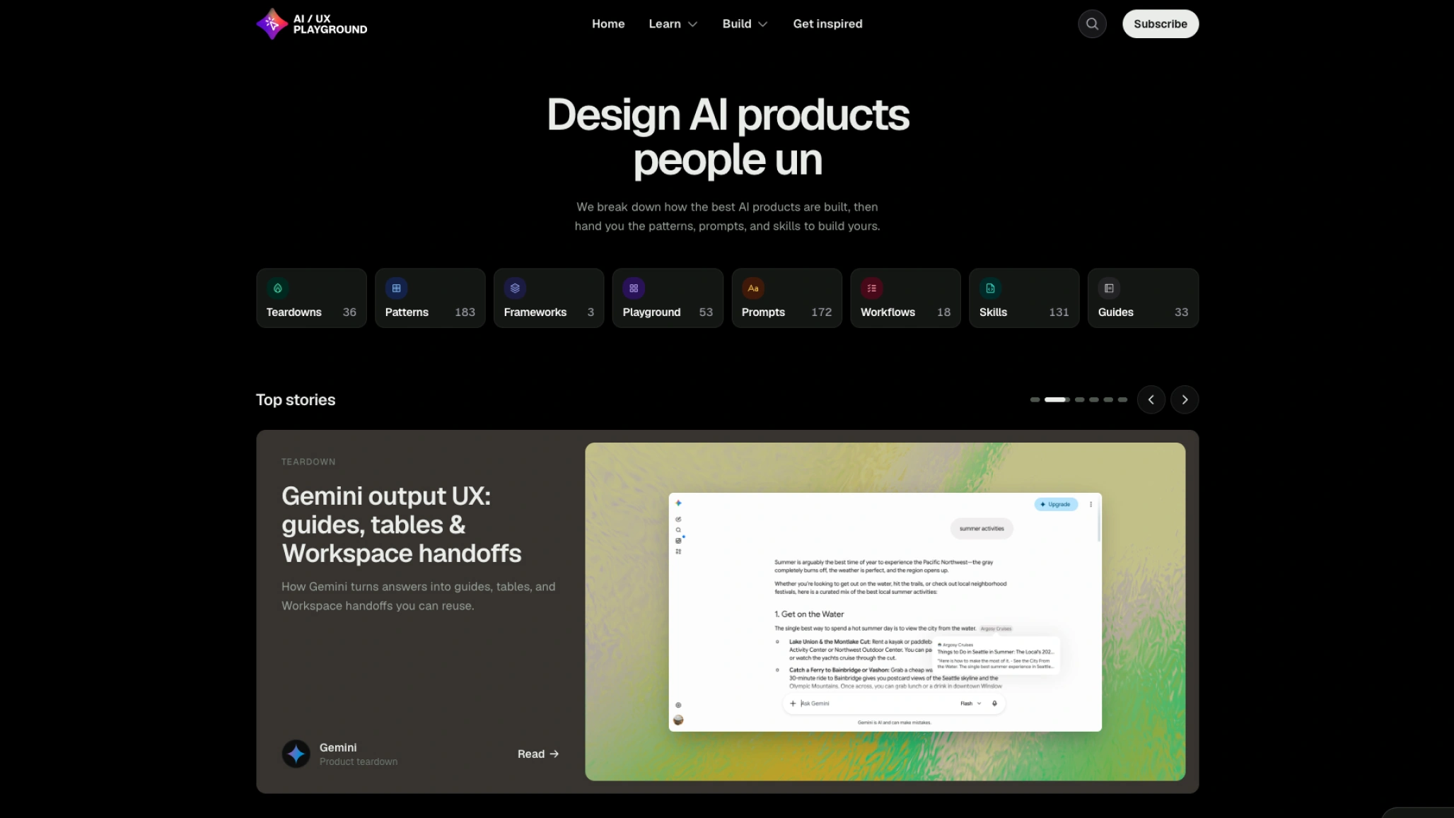 AI UX Playground